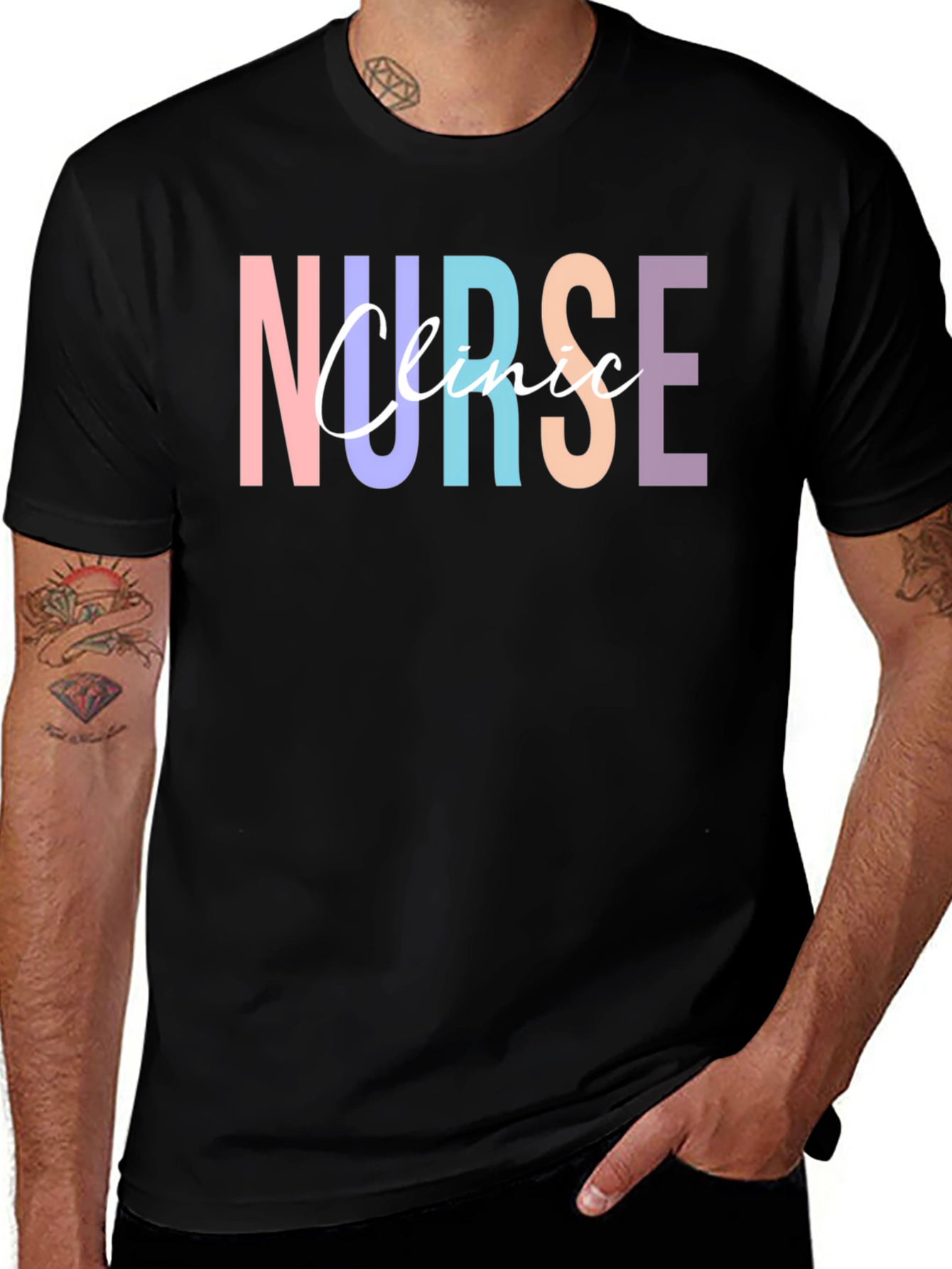Nurse Clinic T-Shirt - Colorful Design Comfortable Fit