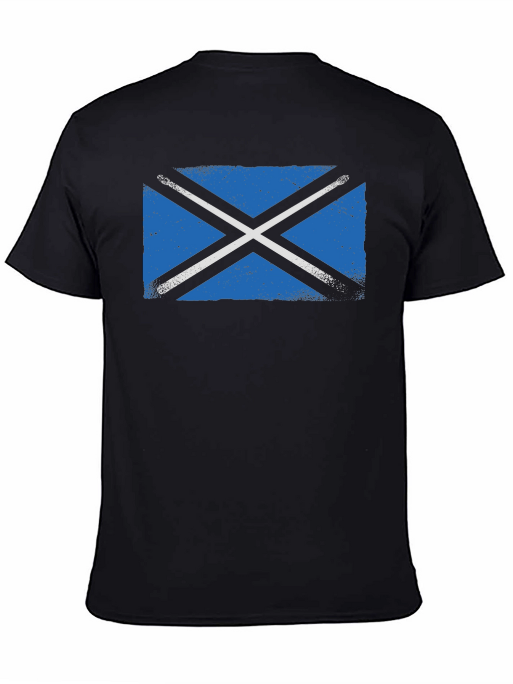 Scottish Flag Black T-Shirt