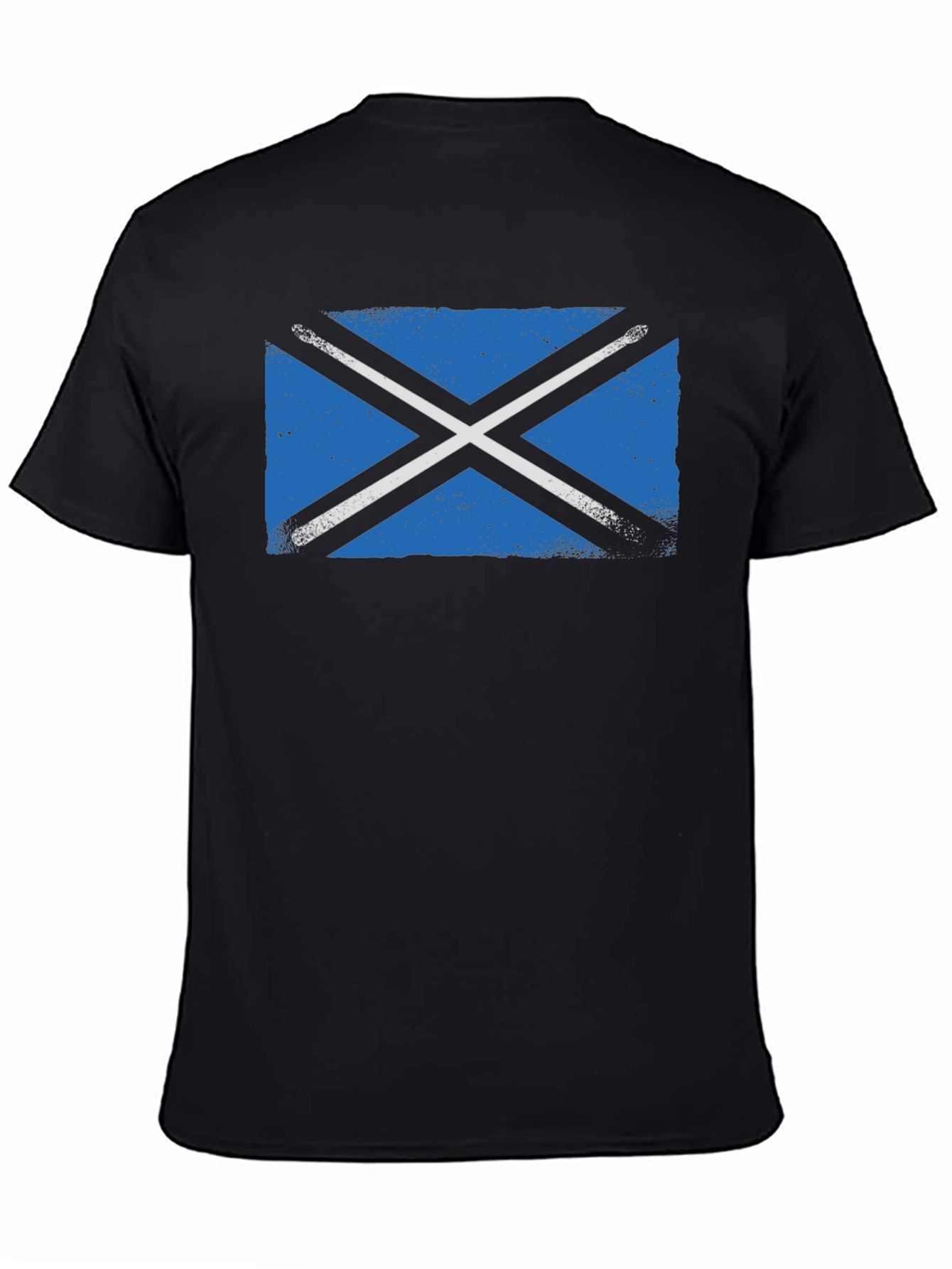 Scottish Flag Black T-Shirt