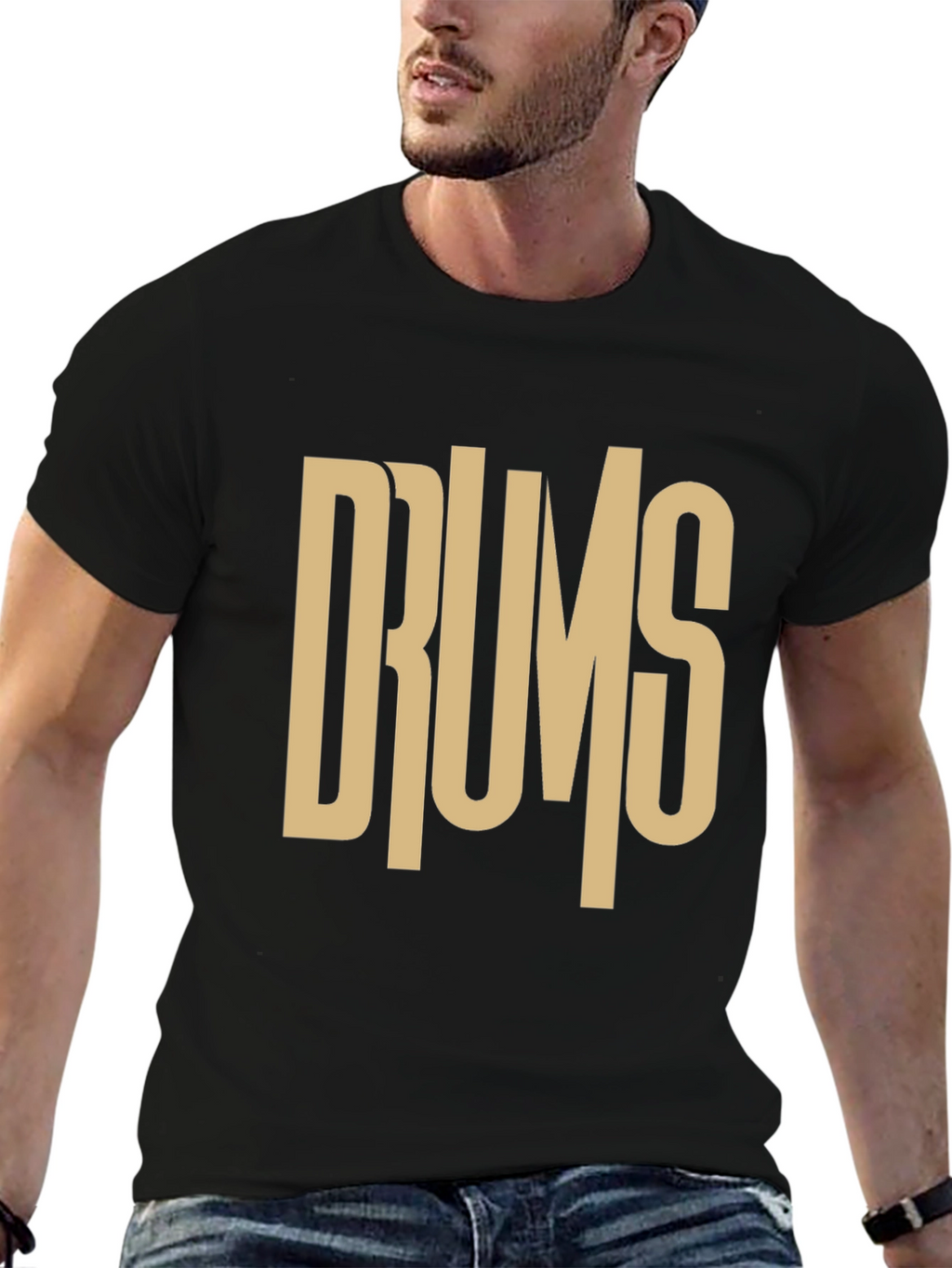 Drums Graphic Tee - Music Lovers T-Shirt