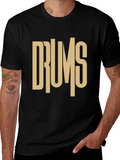 Drums Graphic Tee - Music Lovers T-Shirt