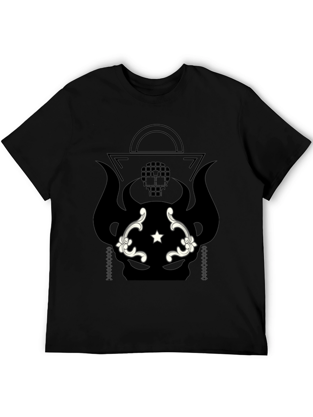 Graphic Print Black T-Shirt