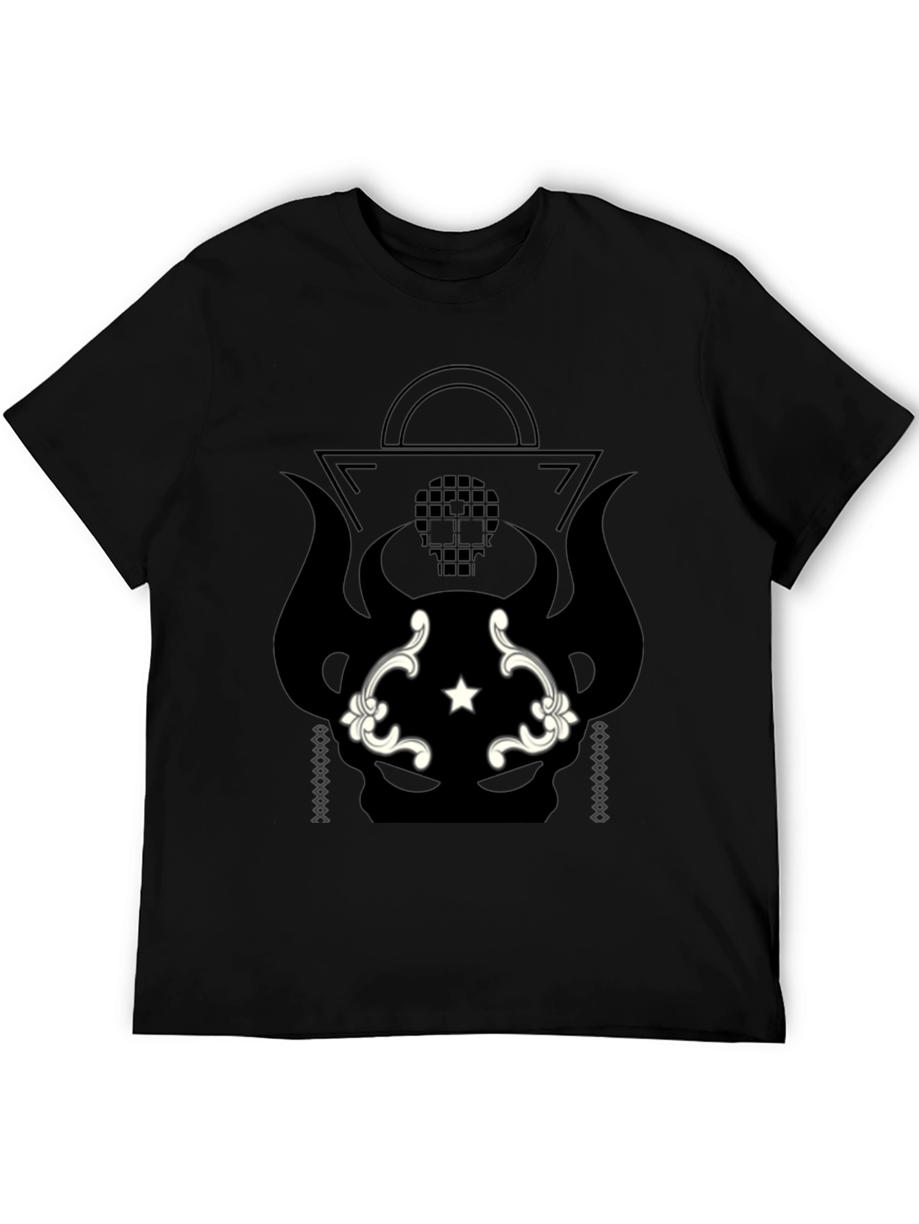 Graphic Print Black T-Shirt