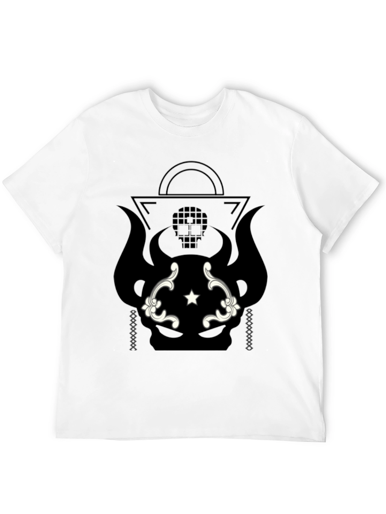 Graphic Print Black T-Shirt
