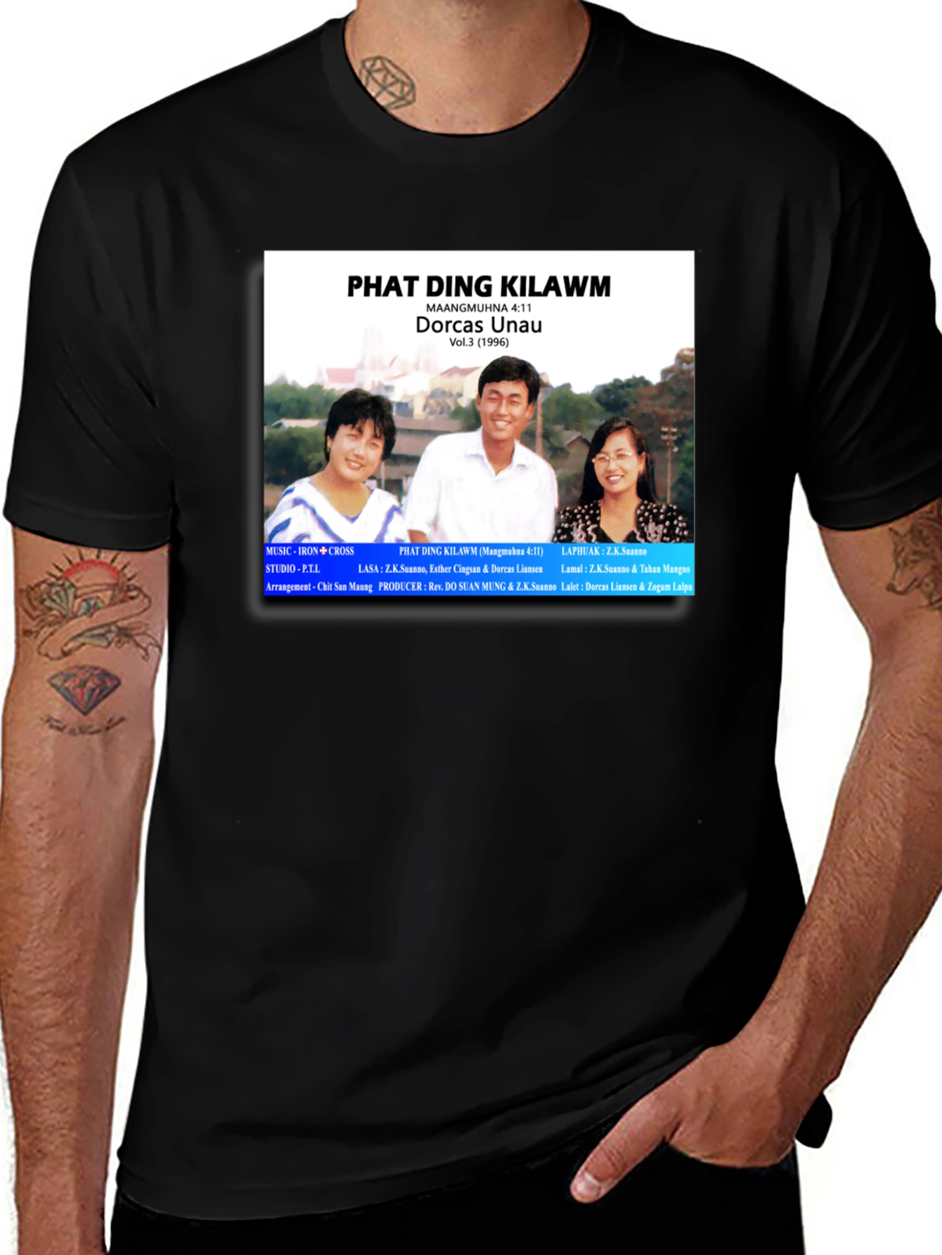 Vintage Phat Ding Kilawm Music Album T-Shirt