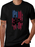 American Flag ATV Ride T-Shirt - Black