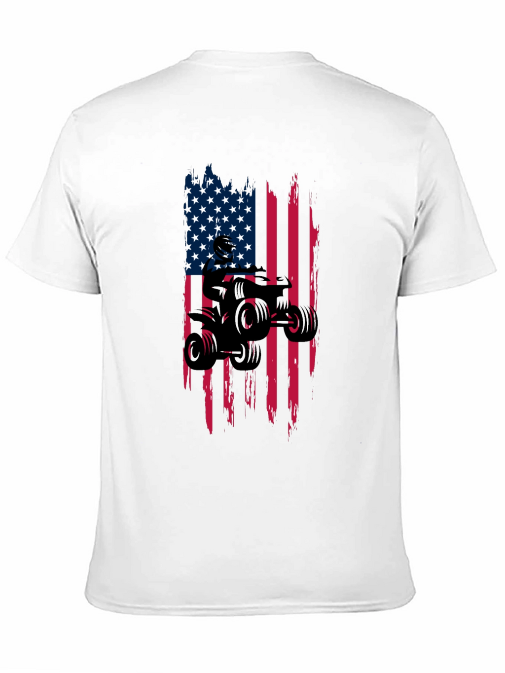 American Flag ATV Ride T-Shirt - Black