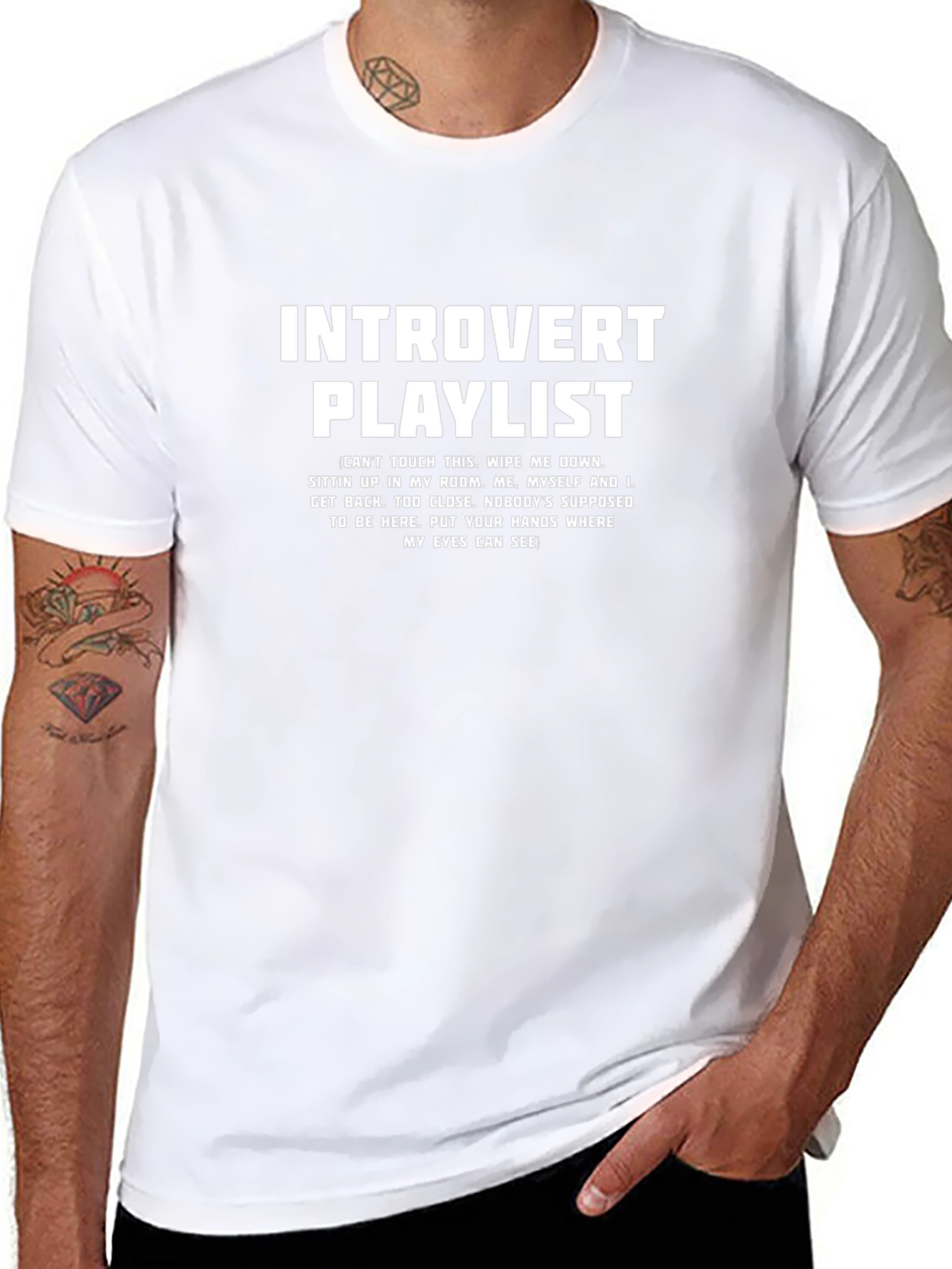Introvert Playlist Graphic T-Shirt
