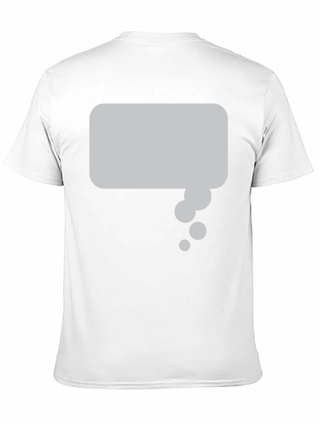 Black T-Shirt with Thought Bubble Graphic