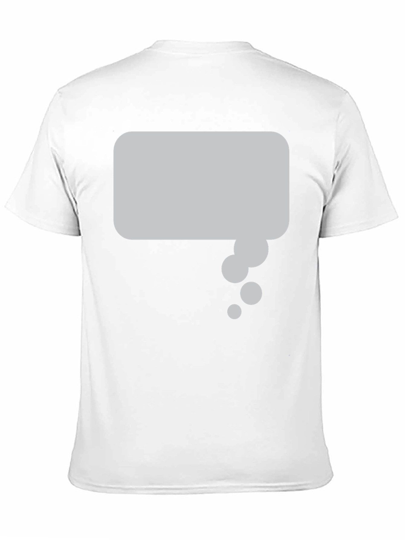 Black T-Shirt with Thought Bubble Graphic