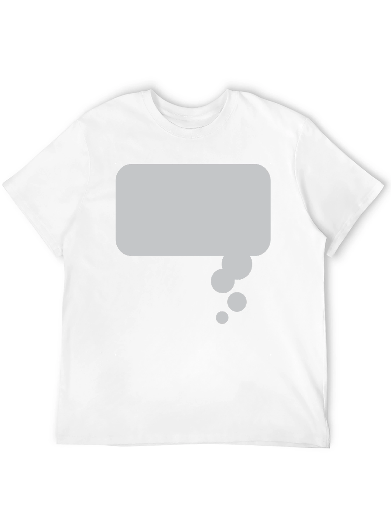 Black T-Shirt with Thought Bubble Graphic