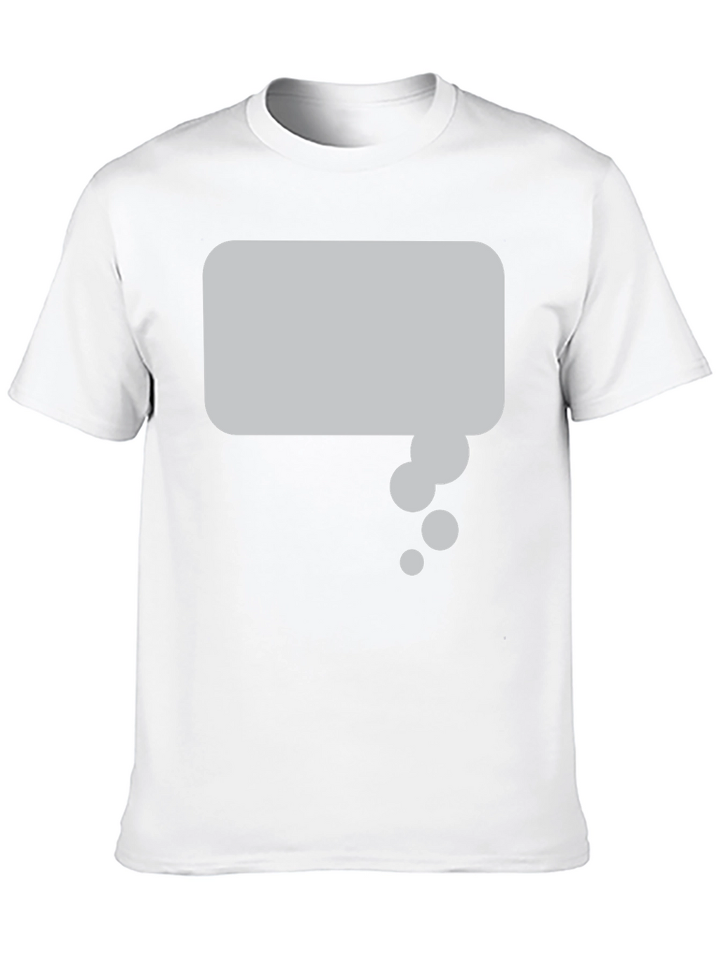 Black T-Shirt with Thought Bubble Graphic