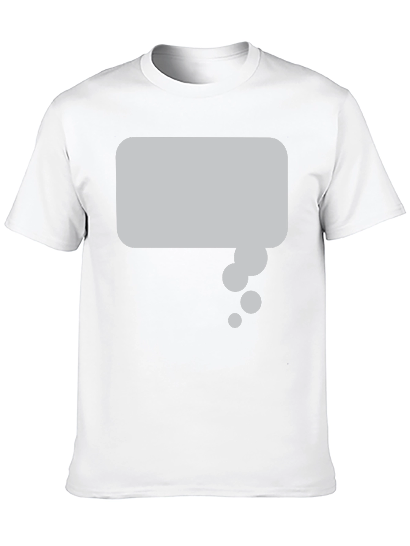 Black T-Shirt with Thought Bubble Graphic