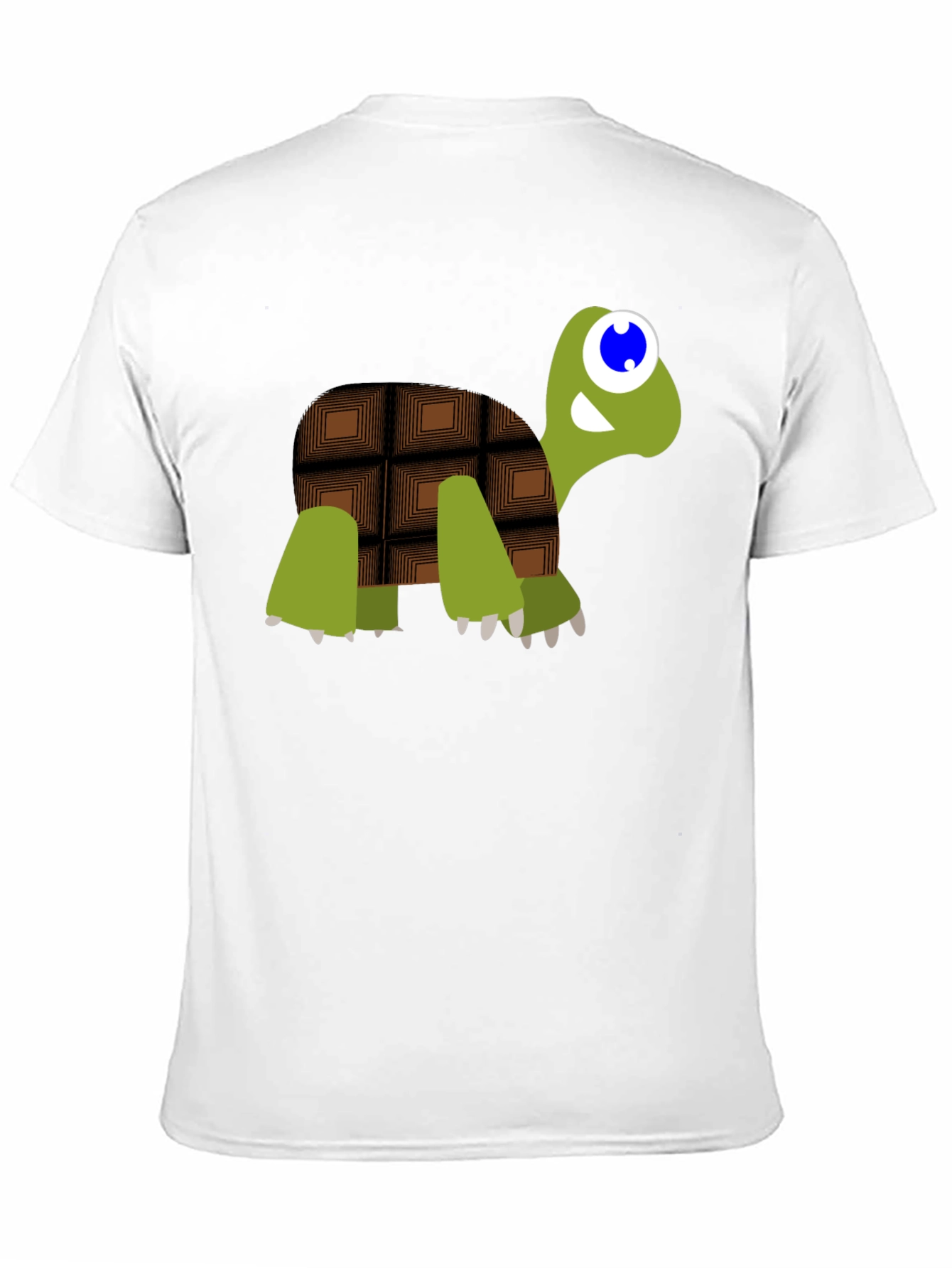Chocolate Turtle Graphic Tee - Cute Cartoon Design
