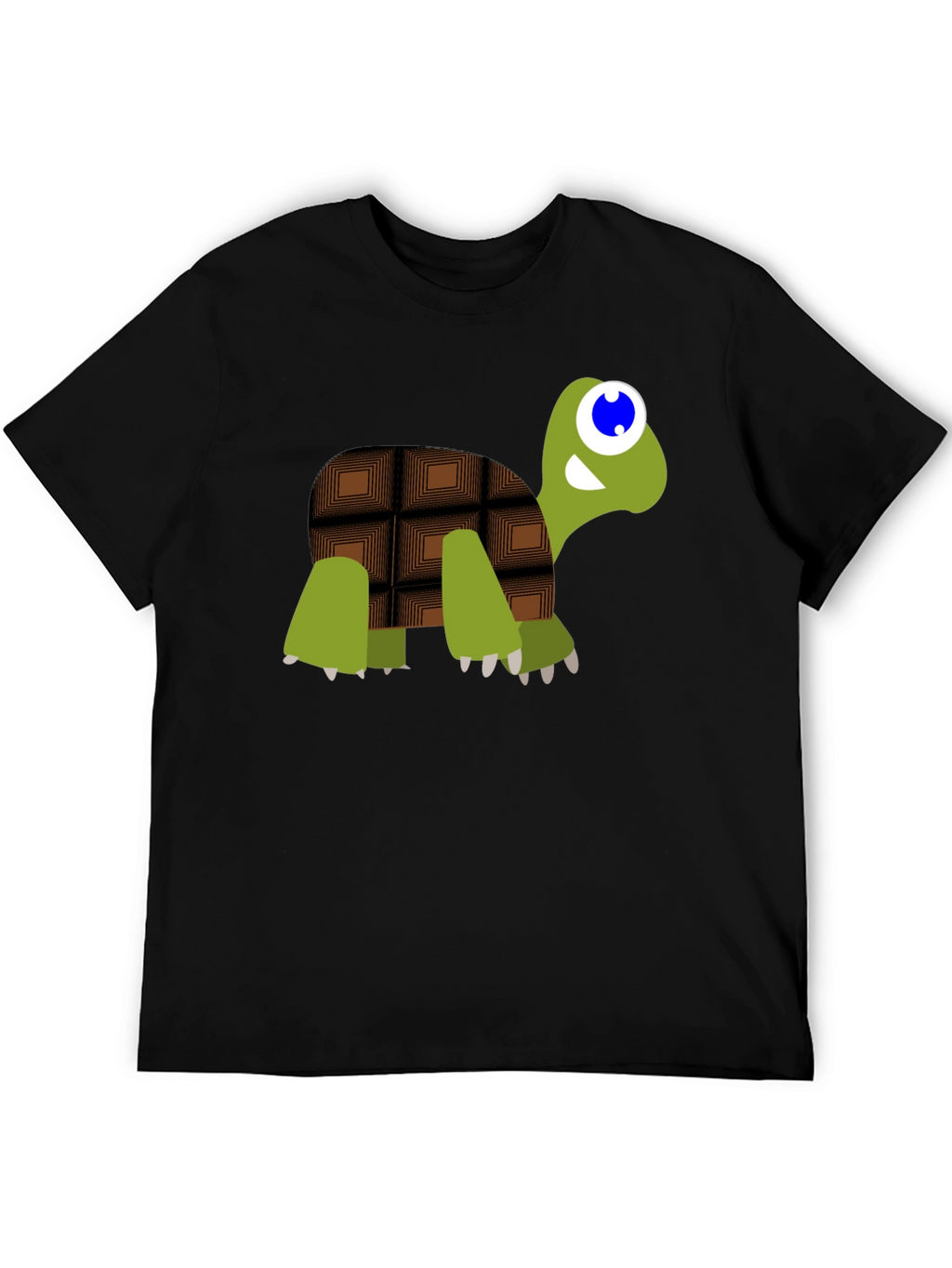 Chocolate Turtle Graphic Tee - Cute Cartoon Design