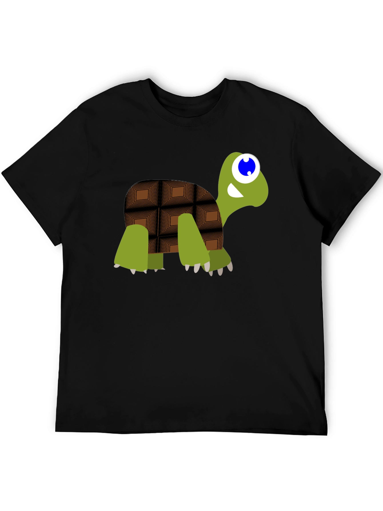 Chocolate Turtle Graphic Tee - Cute Cartoon Design