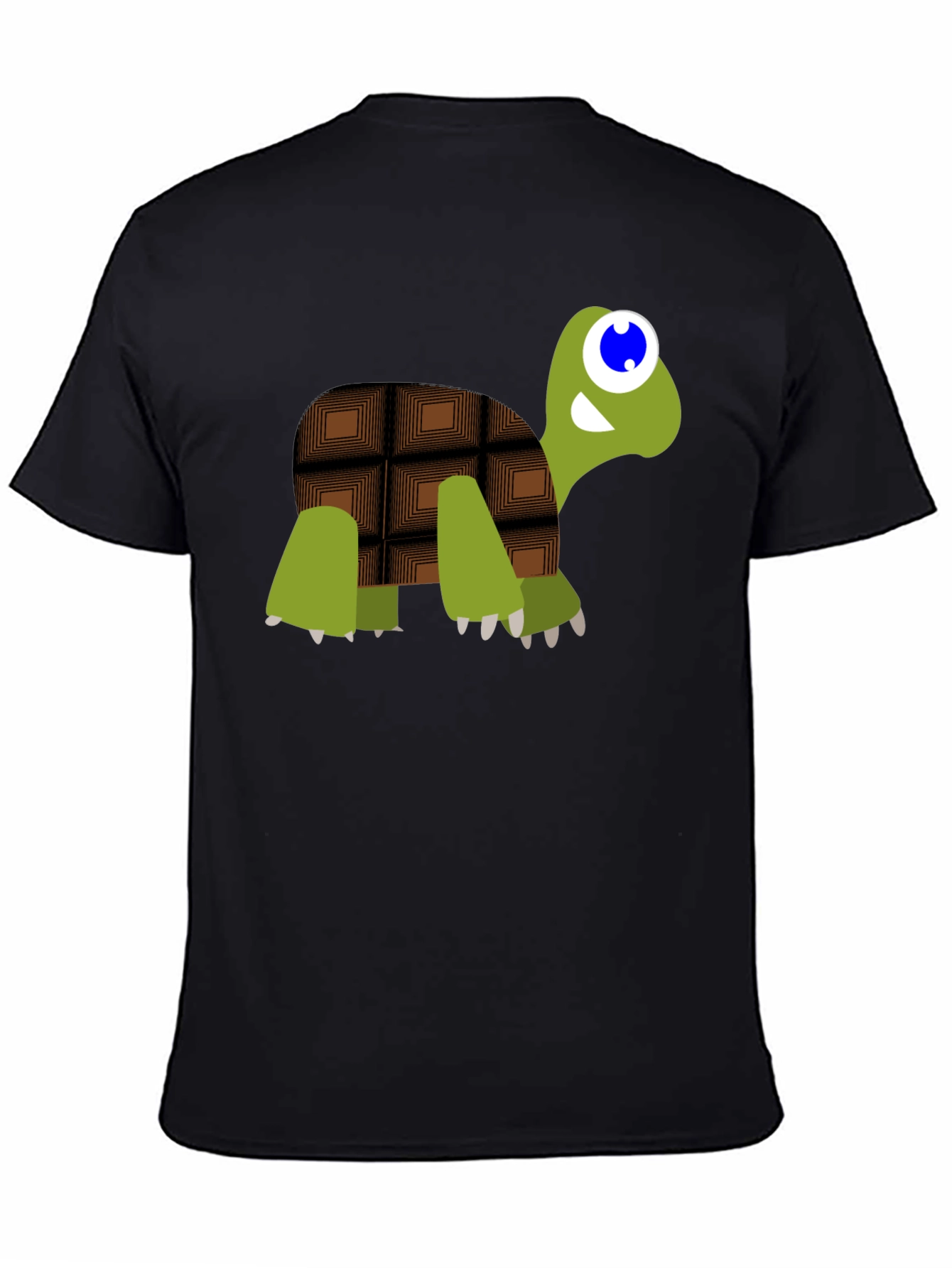 Chocolate Turtle Graphic Tee - Cute Cartoon Design