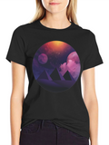 Cosmic Pyramids Graphic Tee