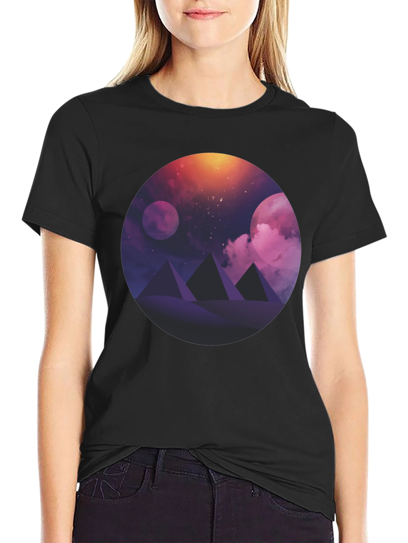 Cosmic Pyramids Graphic Tee