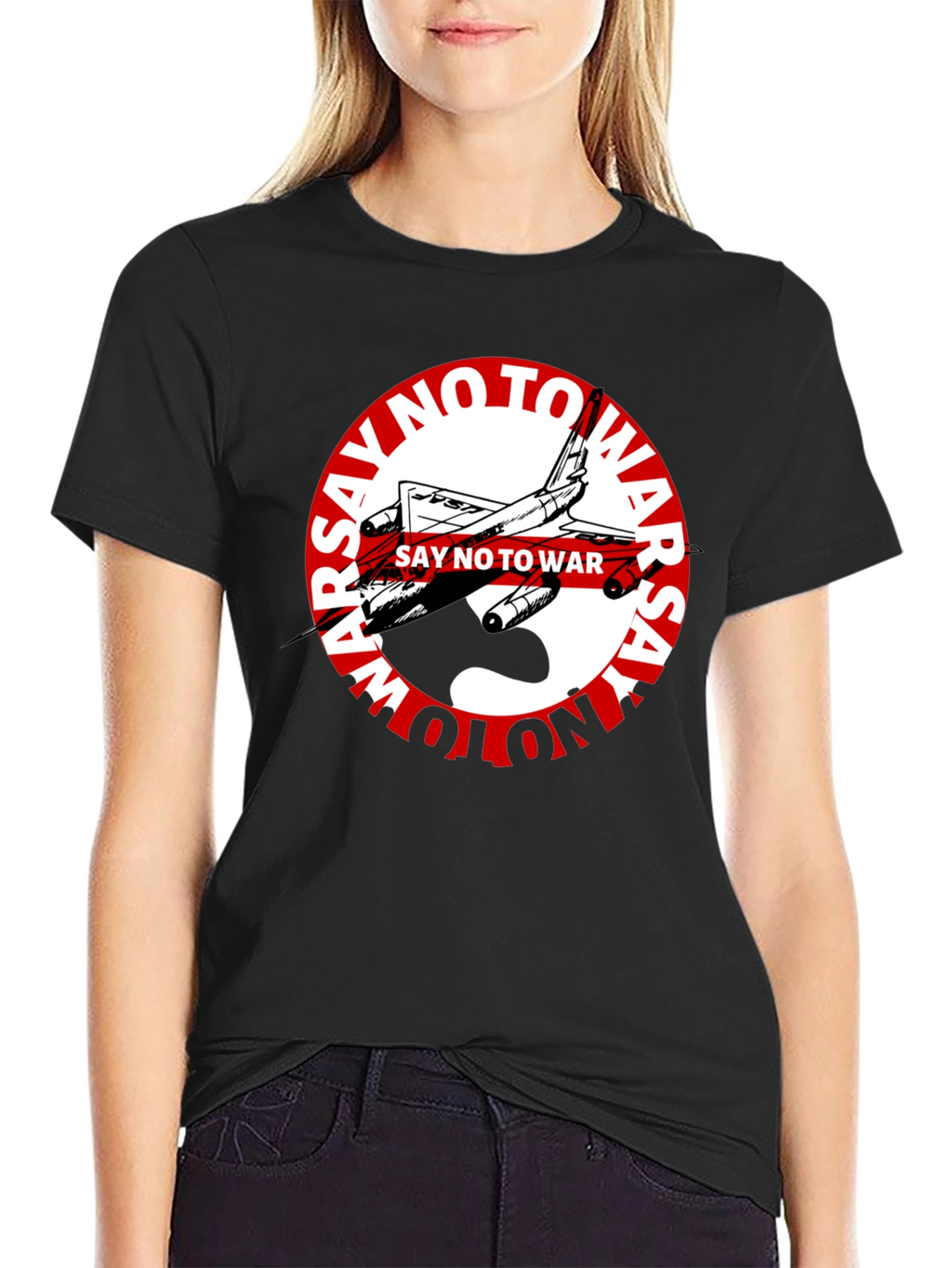 Say No to War Graphic Tee - Black