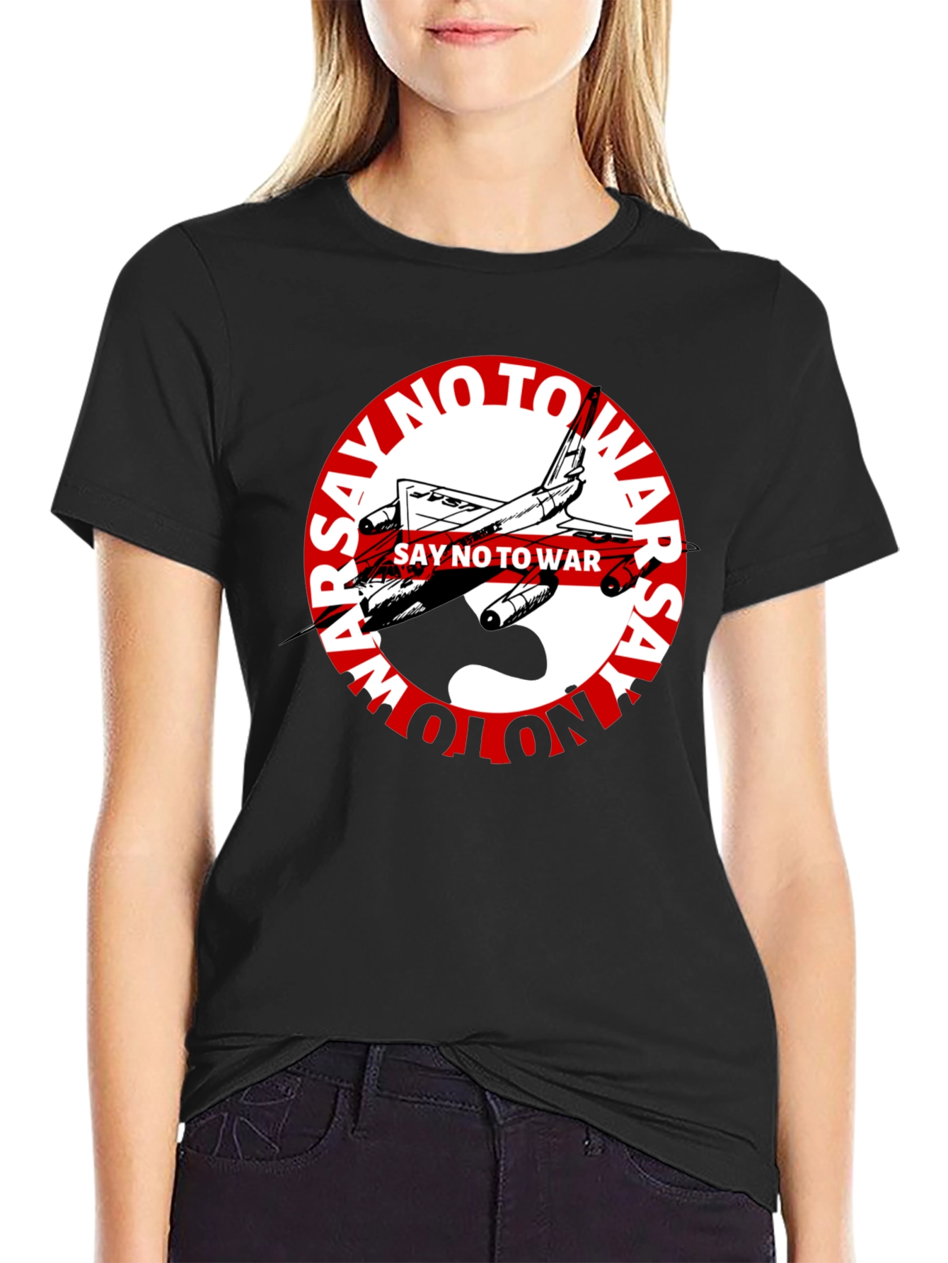 Say No to War Graphic Tee - Black