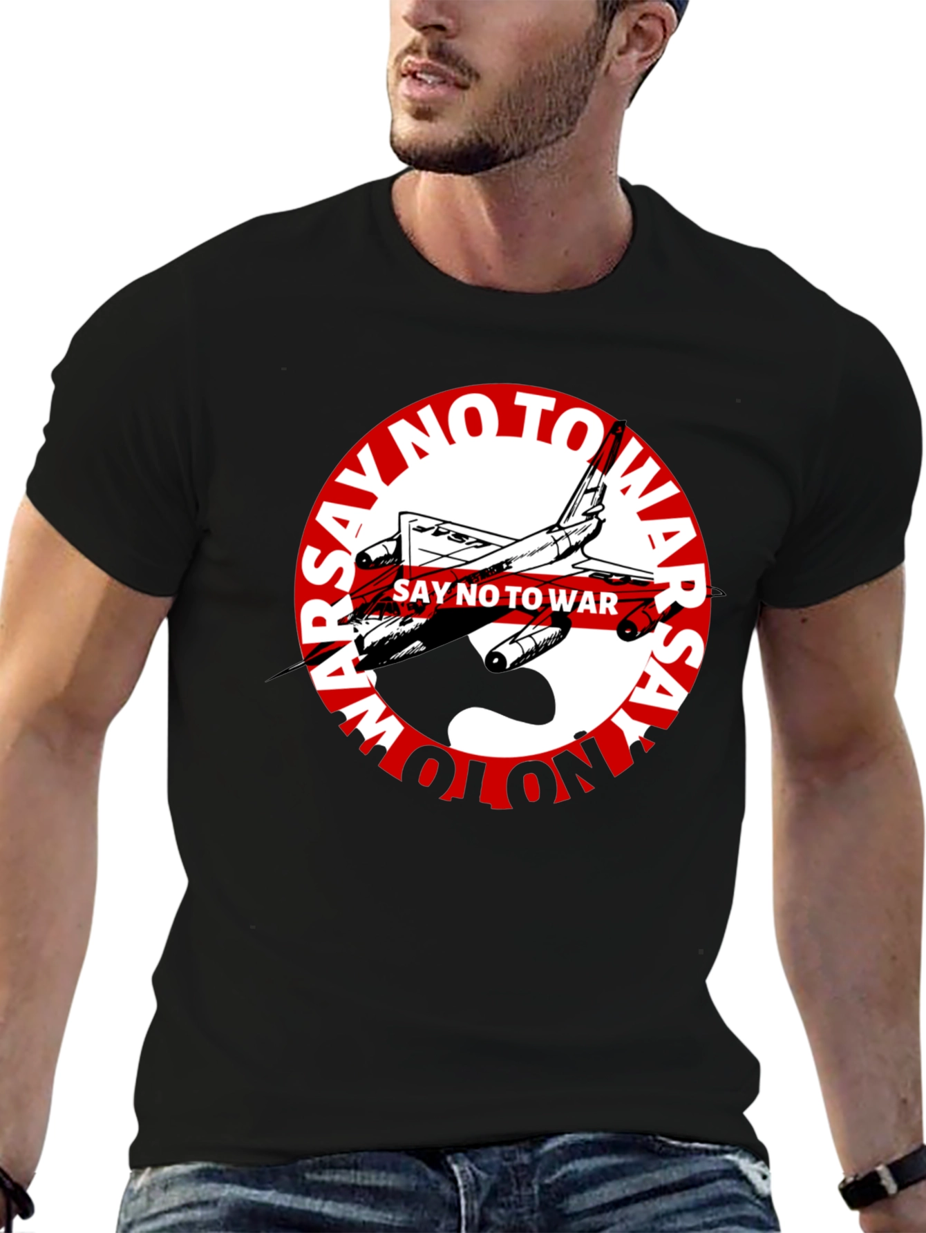 Say No to War Graphic Tee - Black