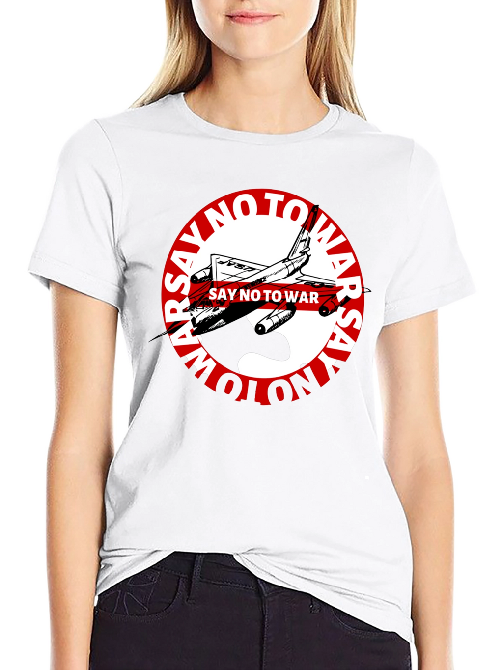 Say No to War Graphic Tee - Black