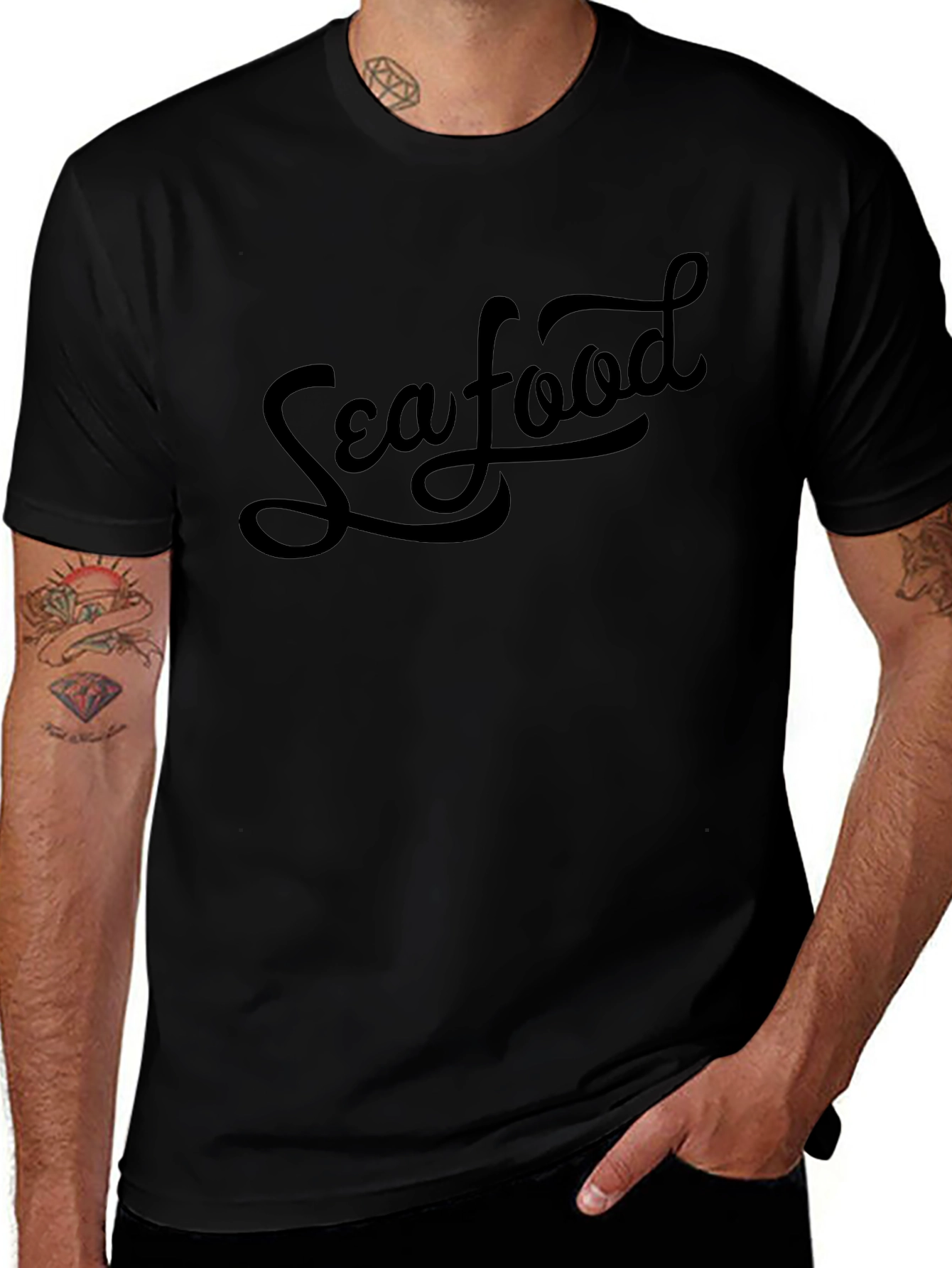 Seafood Graphic Tee - Stylish Casual Wear