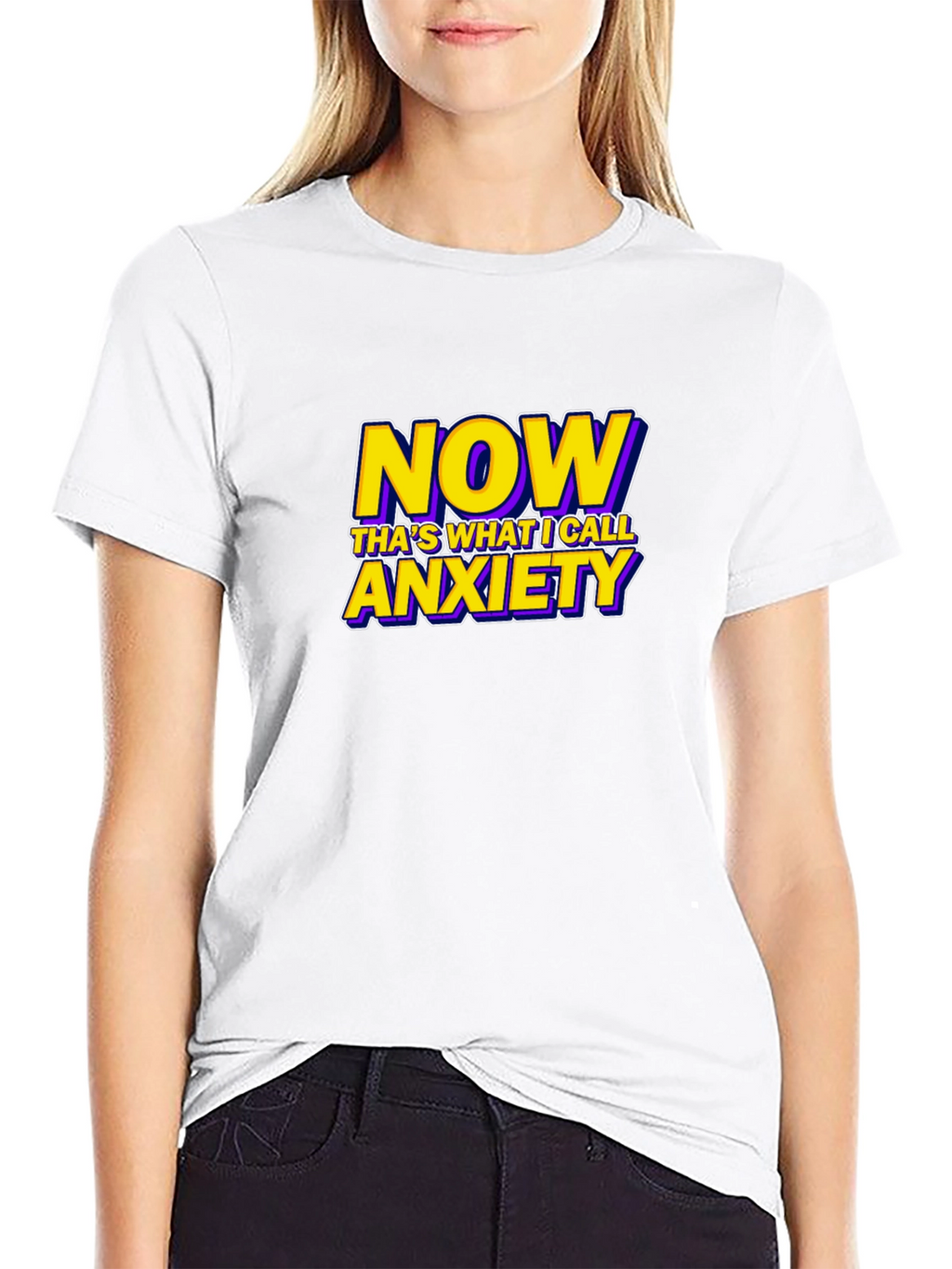 Now Thats What I Call Anxiety Funny Graphic T-Shirt