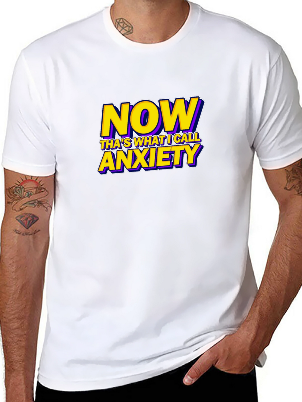 Now Thats What I Call Anxiety Funny Graphic T-Shirt