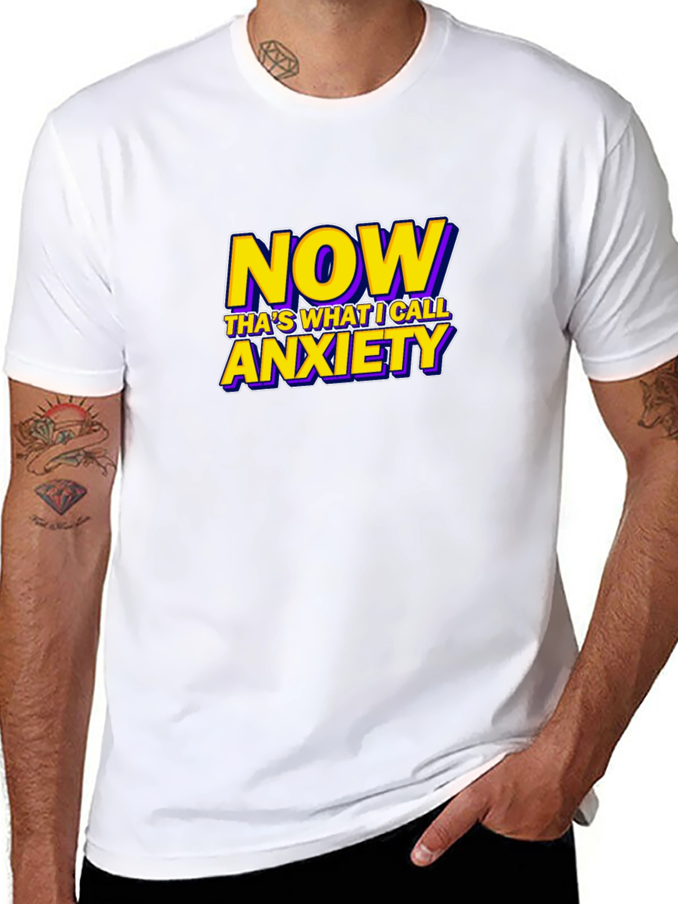 Now Thats What I Call Anxiety Funny Graphic T-Shirt