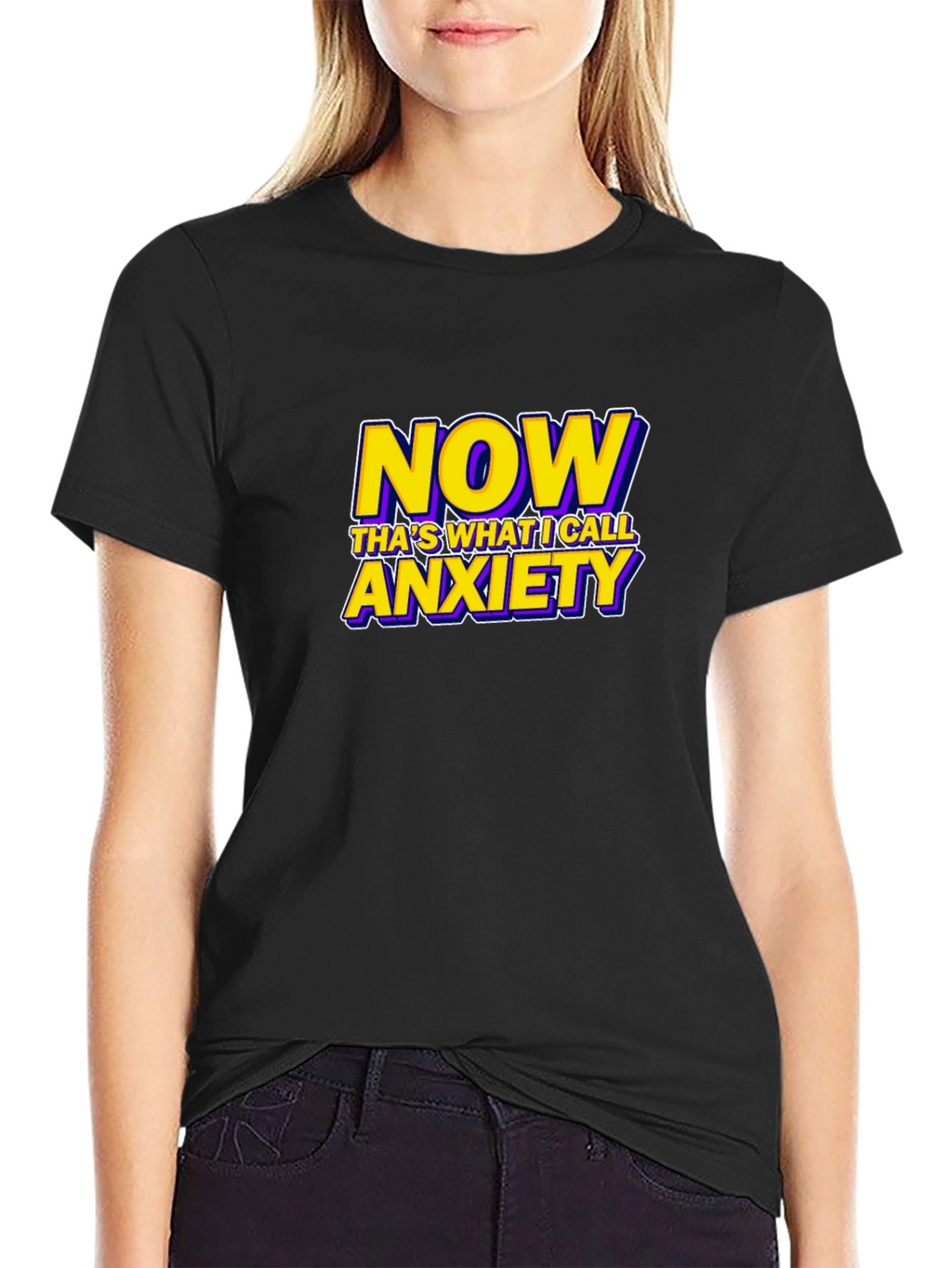 Now Thats What I Call Anxiety Funny Graphic T-Shirt