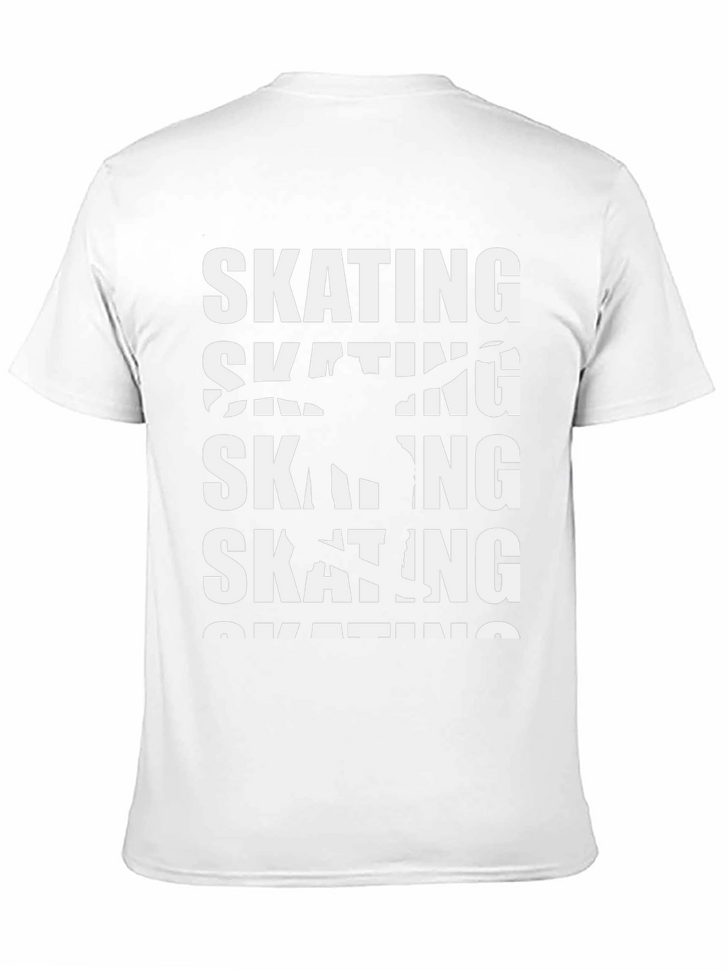 Skating Graphic Print Crew Neck T-Shirt