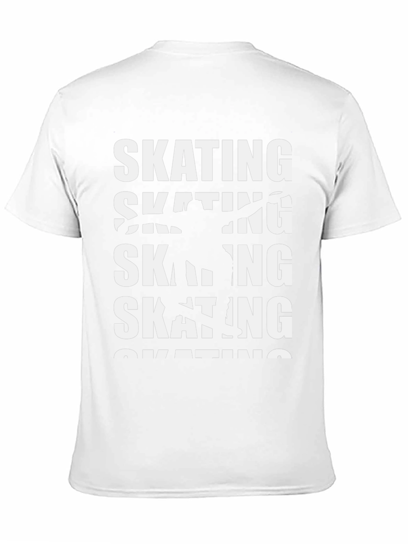 Skating Graphic Print Crew Neck T-Shirt