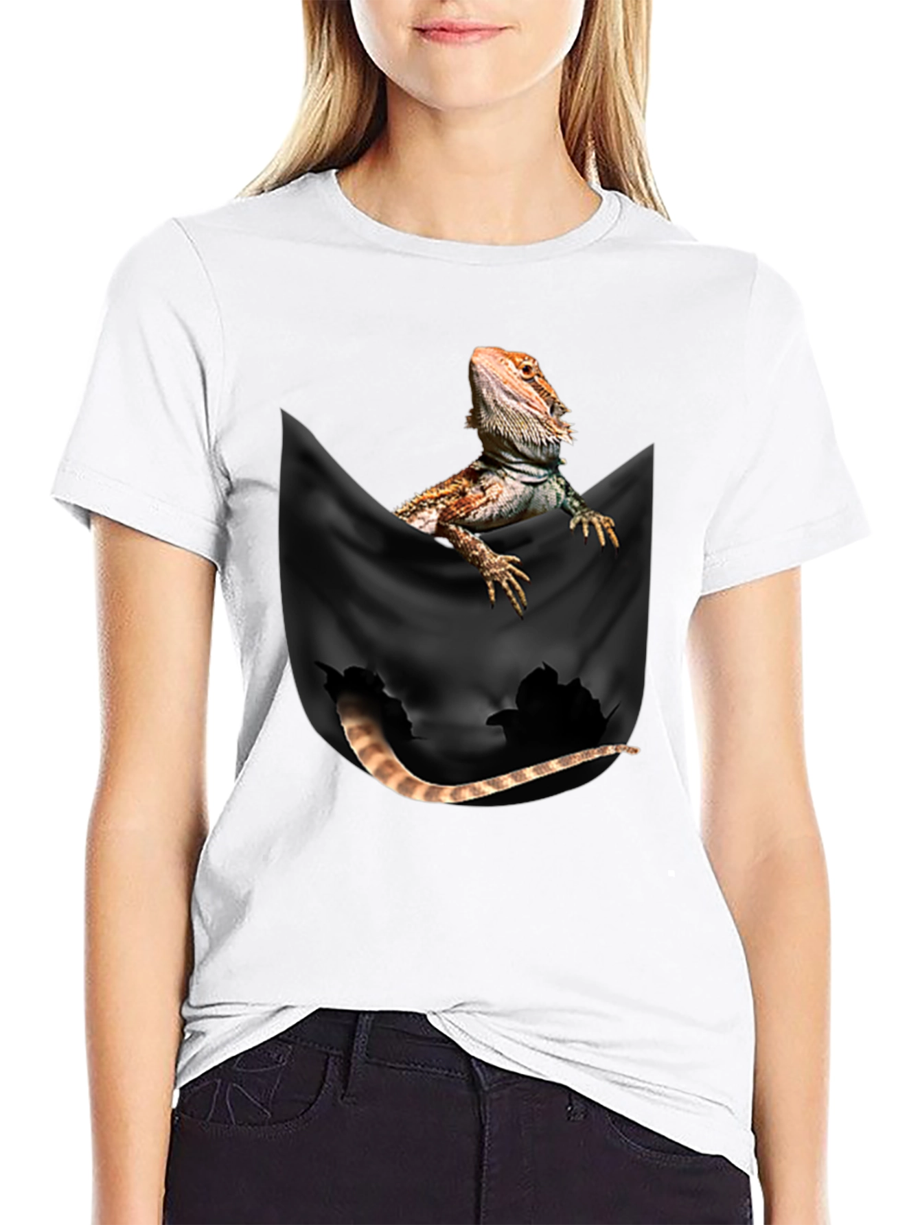 Bearded Dragon Pocket T-Shirt
