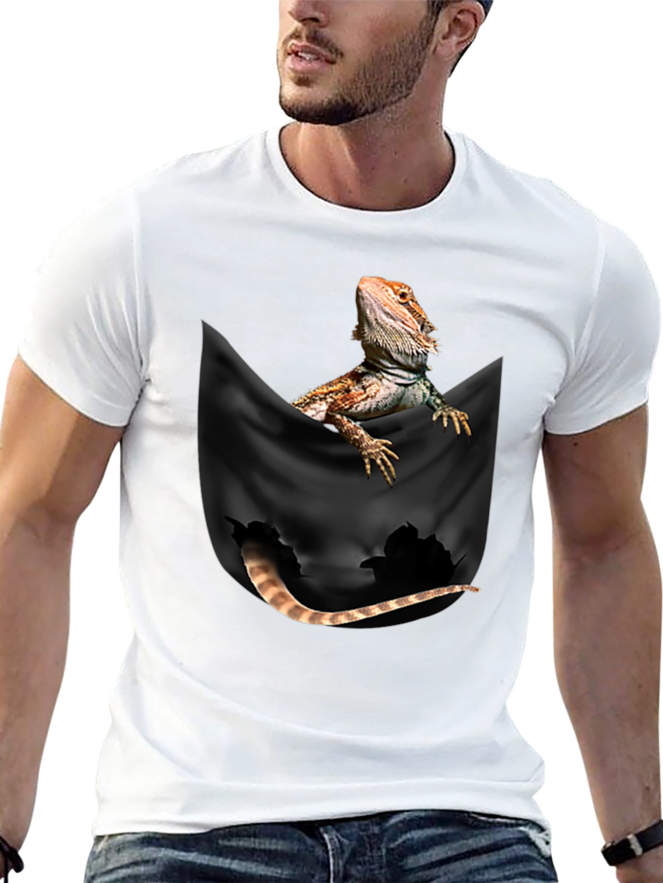Bearded Dragon Pocket T-Shirt