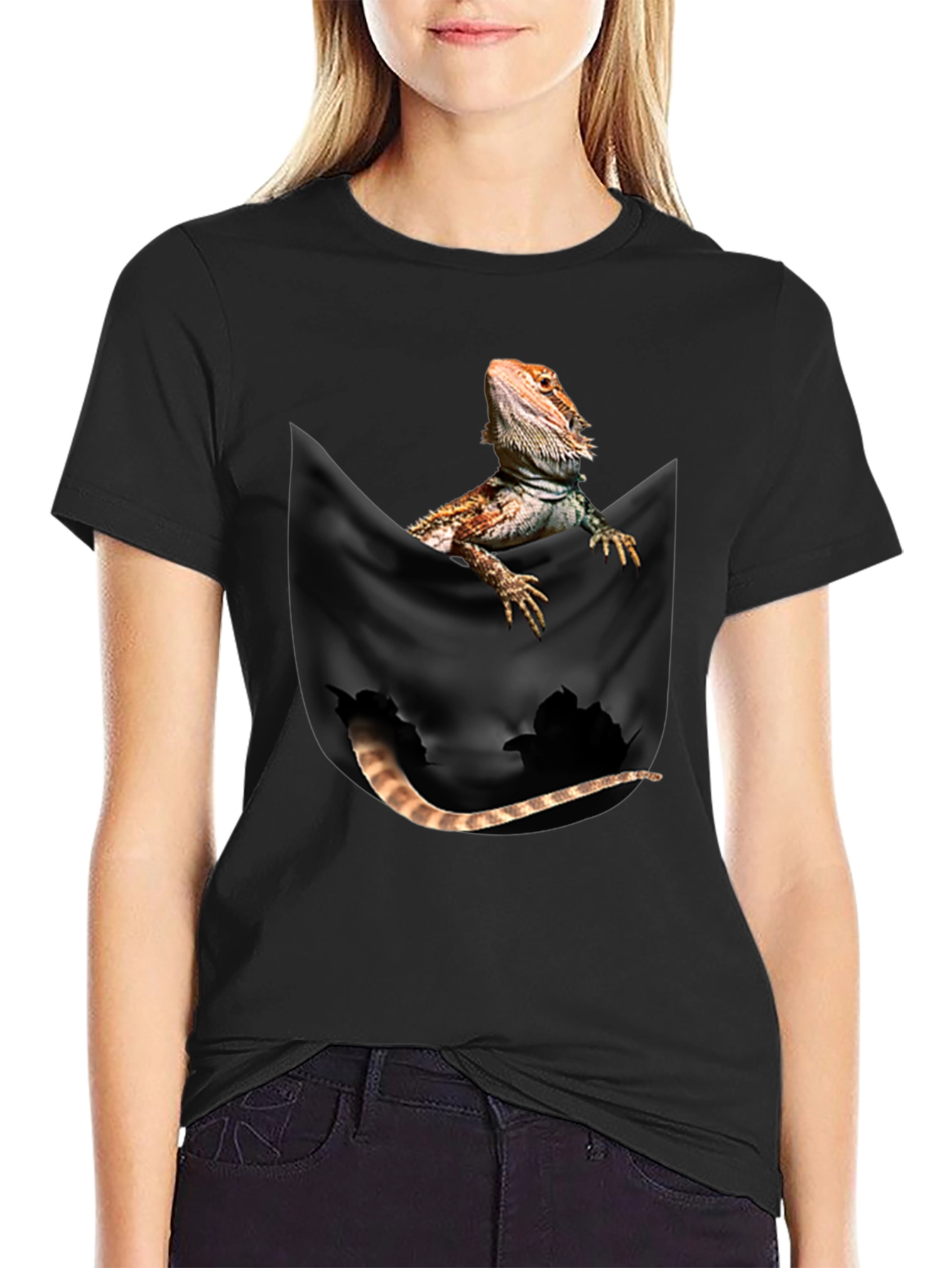 Bearded Dragon Pocket T-Shirt