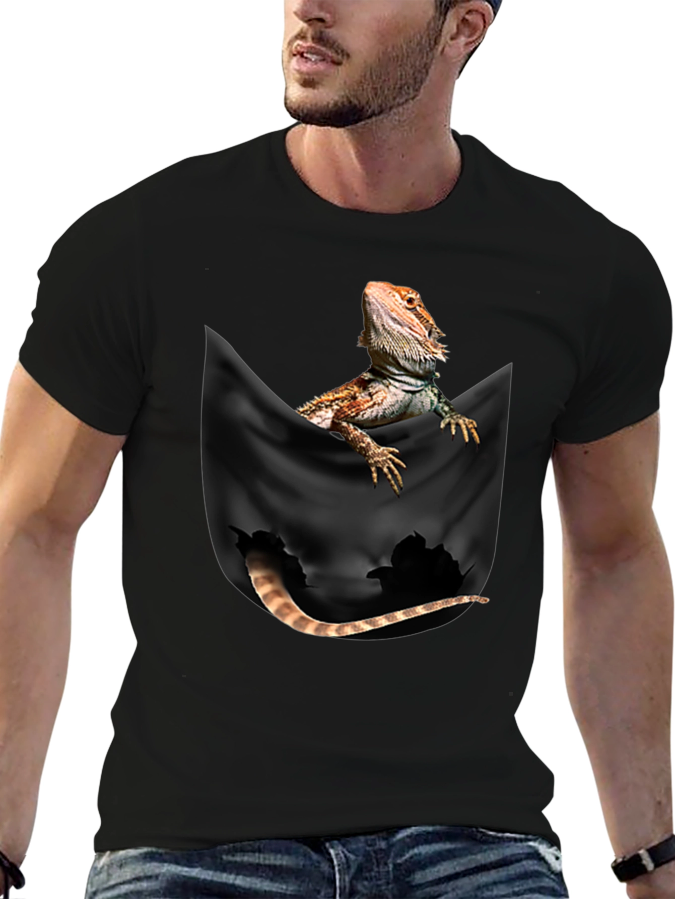 Bearded Dragon Pocket T-Shirt