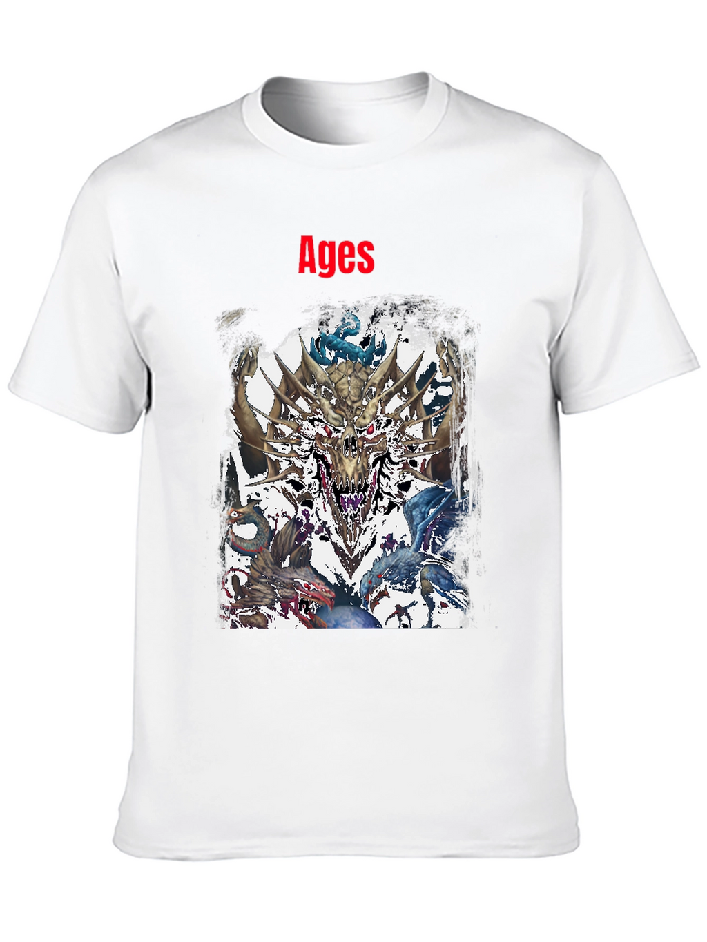 Ages Dragon Graphic Black T-Shirt