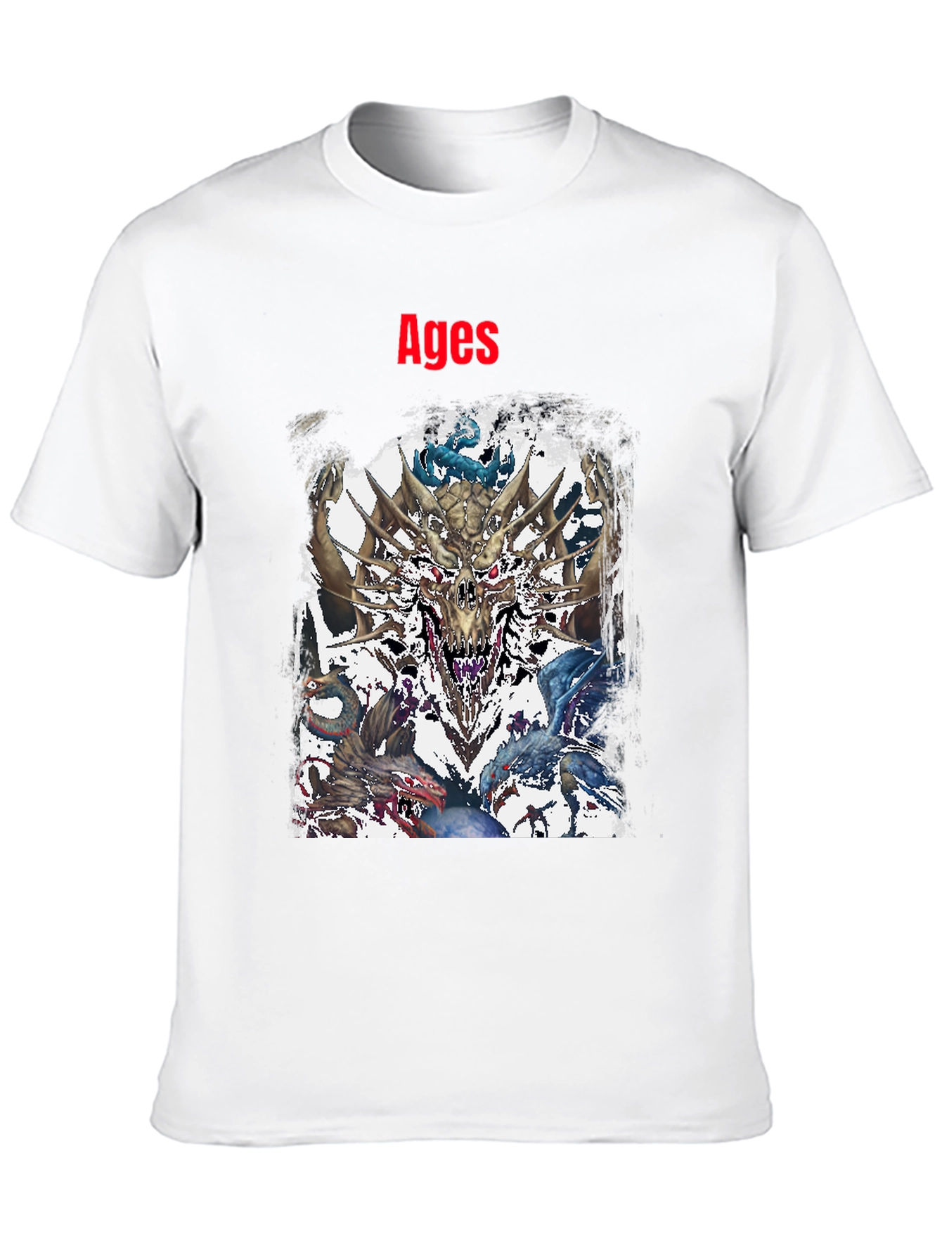 Ages Dragon Graphic Black T-Shirt