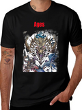 Ages Dragon Graphic Black T-Shirt
