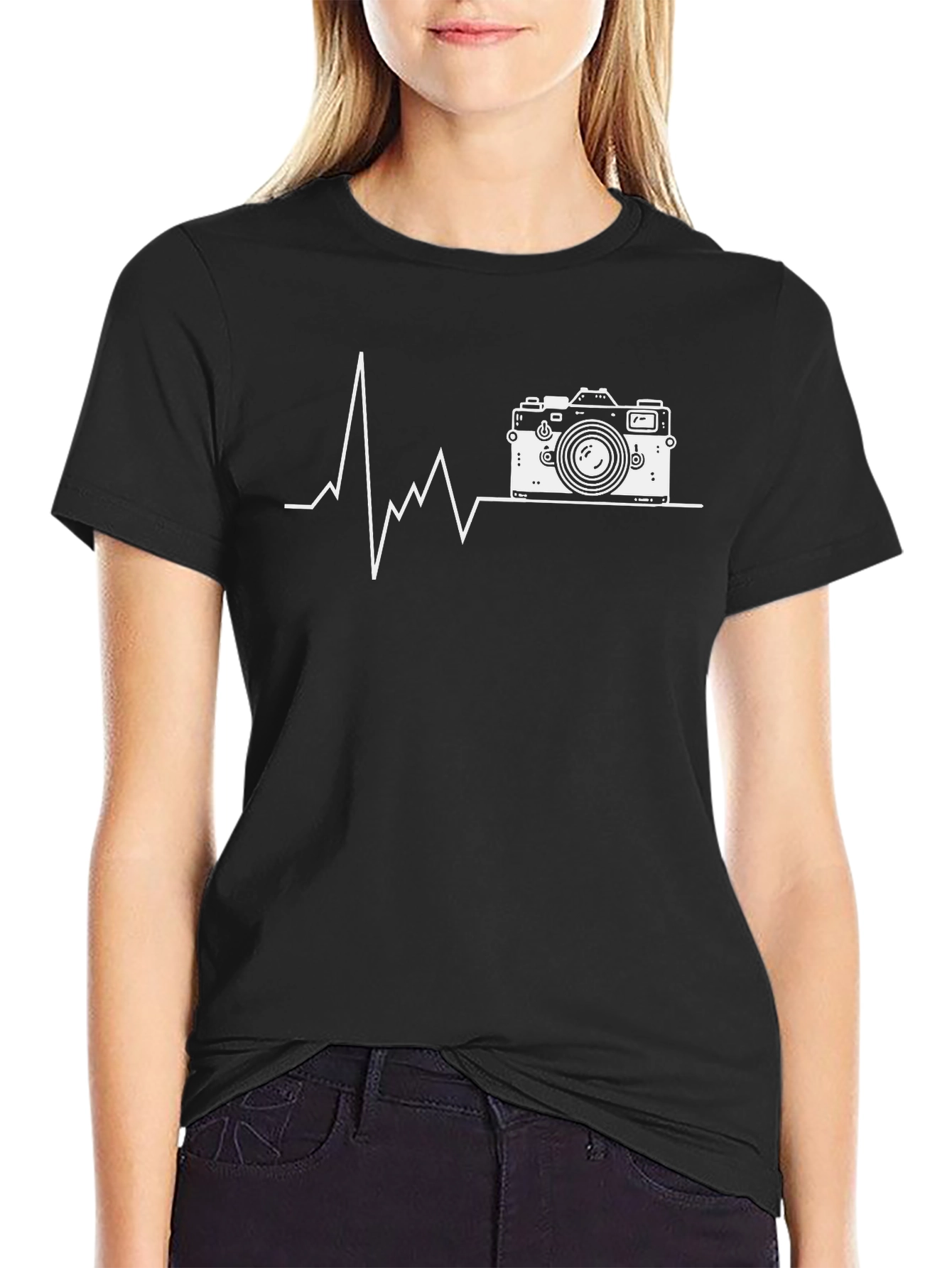 Camera Heartbeat Graphic Tee