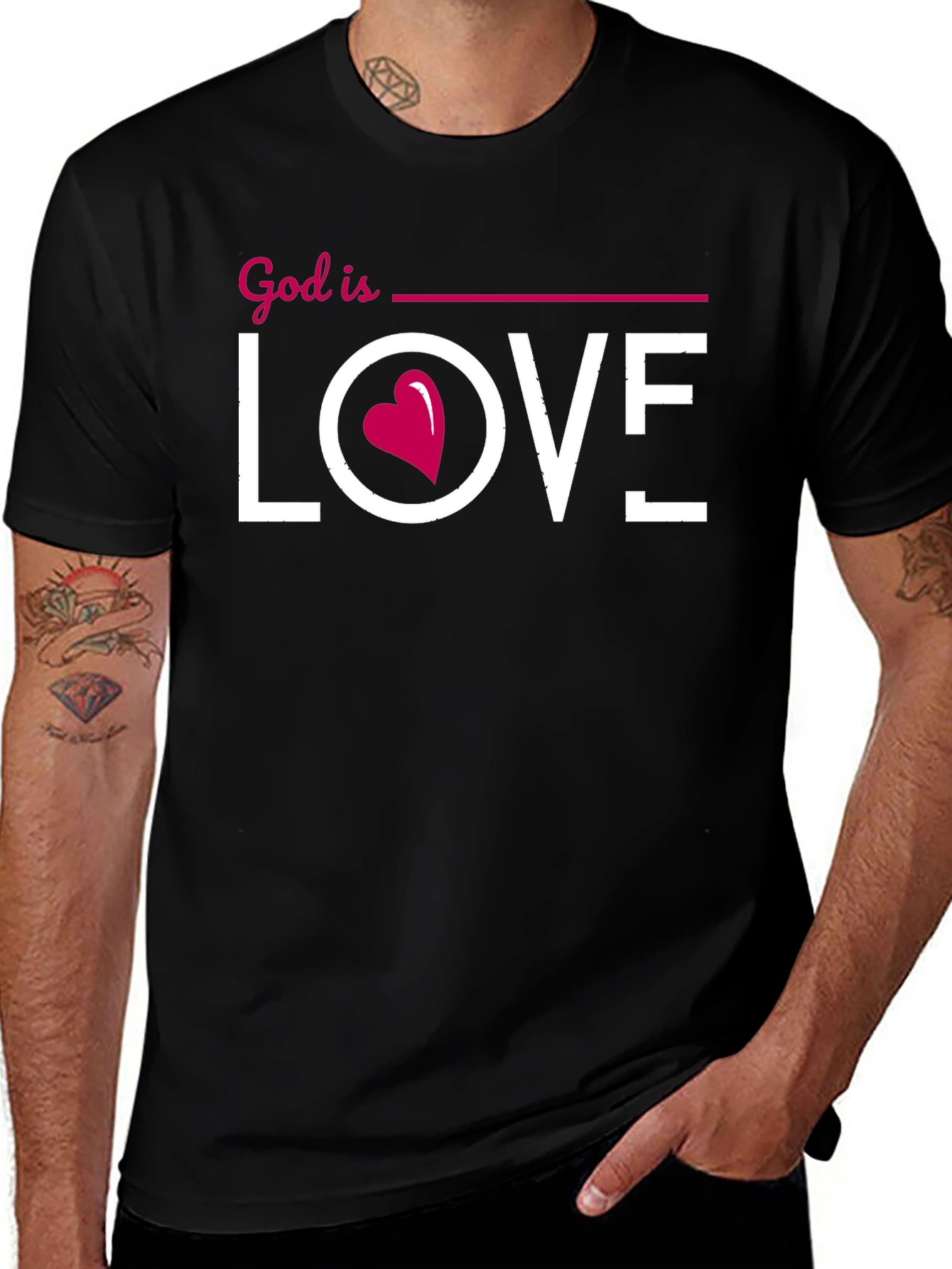 God is Love Graphic Tee - Christian T-Shirt