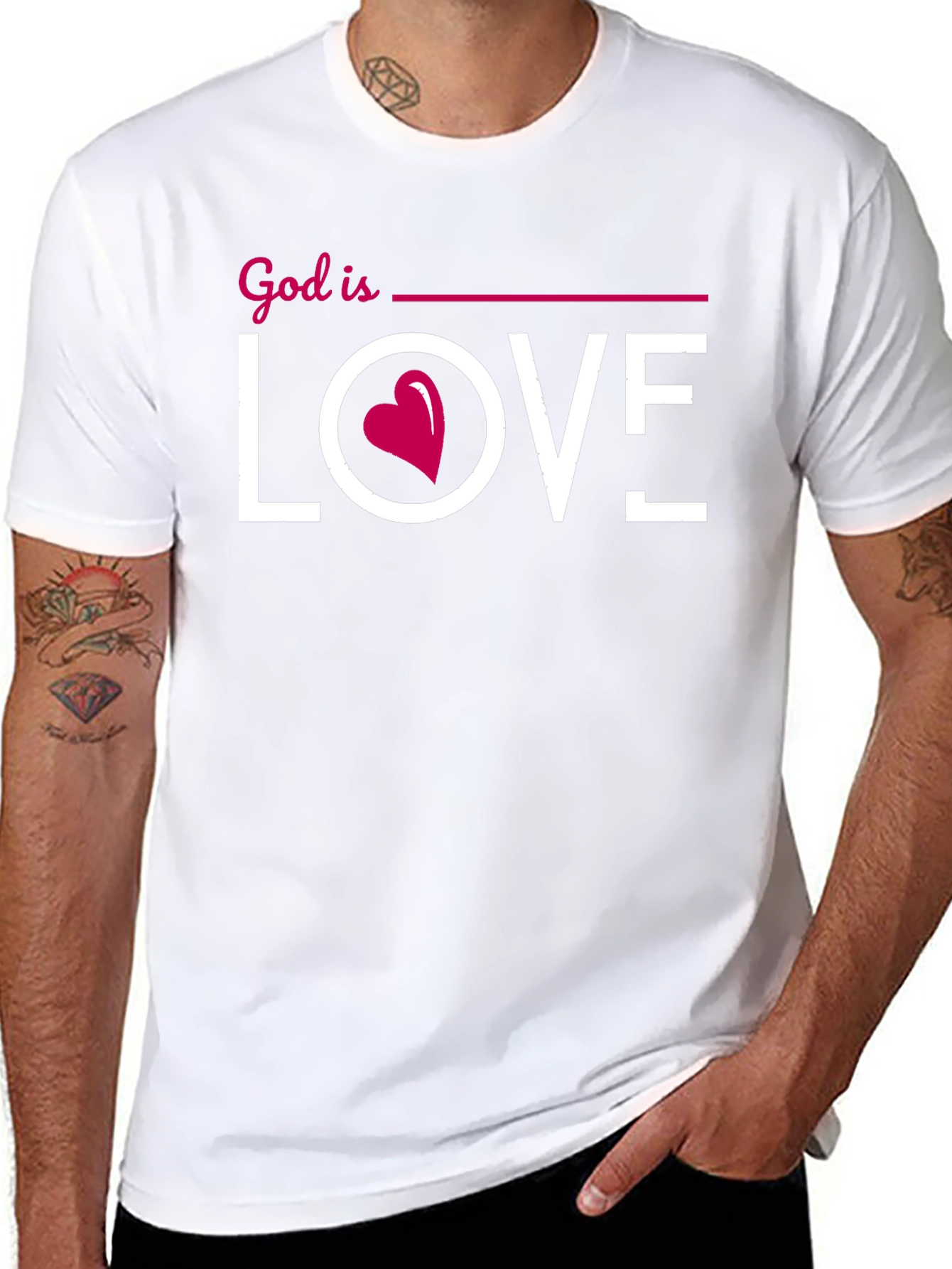 God is Love Graphic Tee - Christian T-Shirt