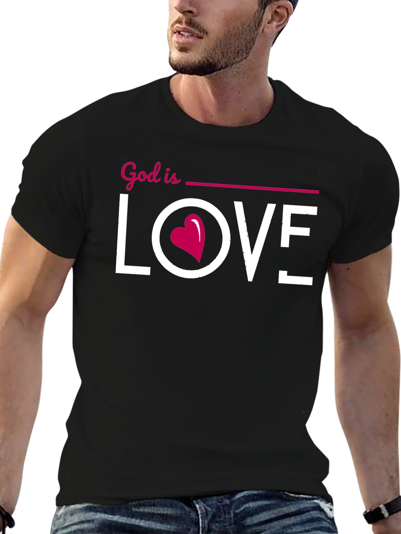 God is Love Graphic Tee - Christian T-Shirt