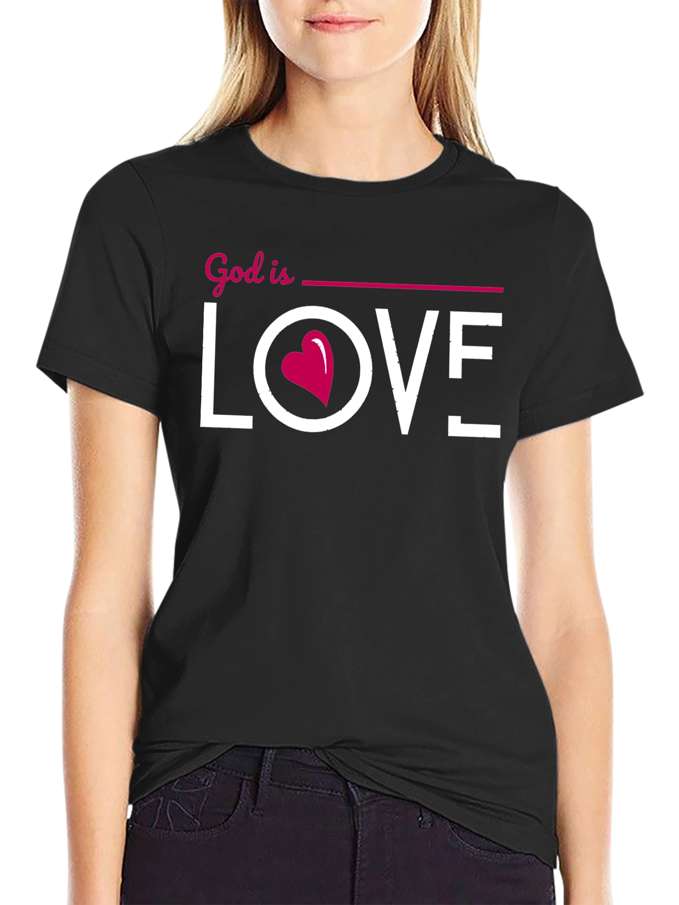 God is Love Graphic Tee - Christian T-Shirt
