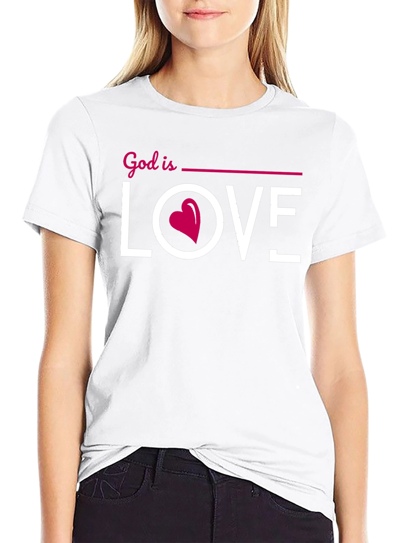 God is Love Graphic Tee - Christian T-Shirt