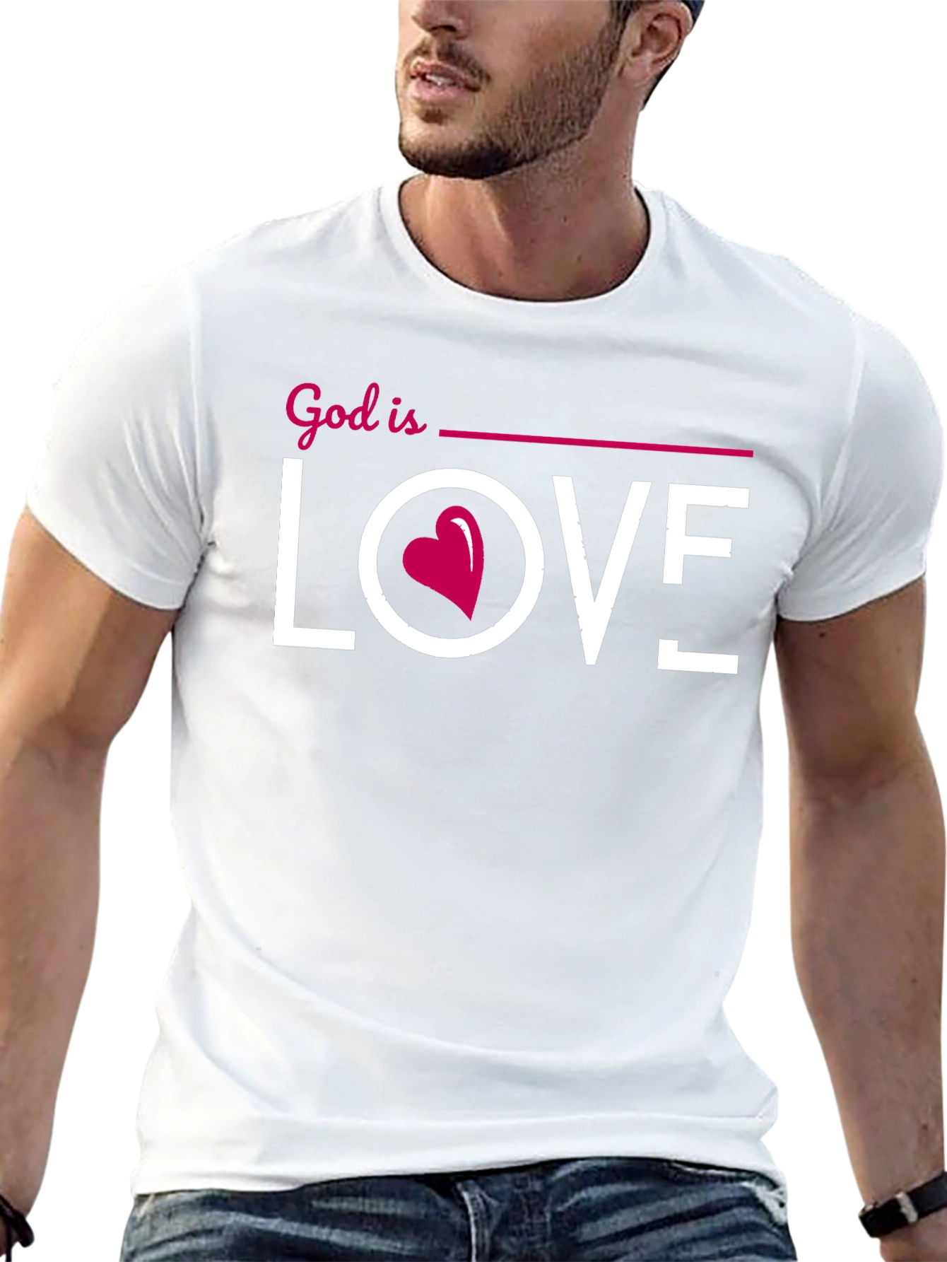 God is Love Graphic Tee - Christian T-Shirt
