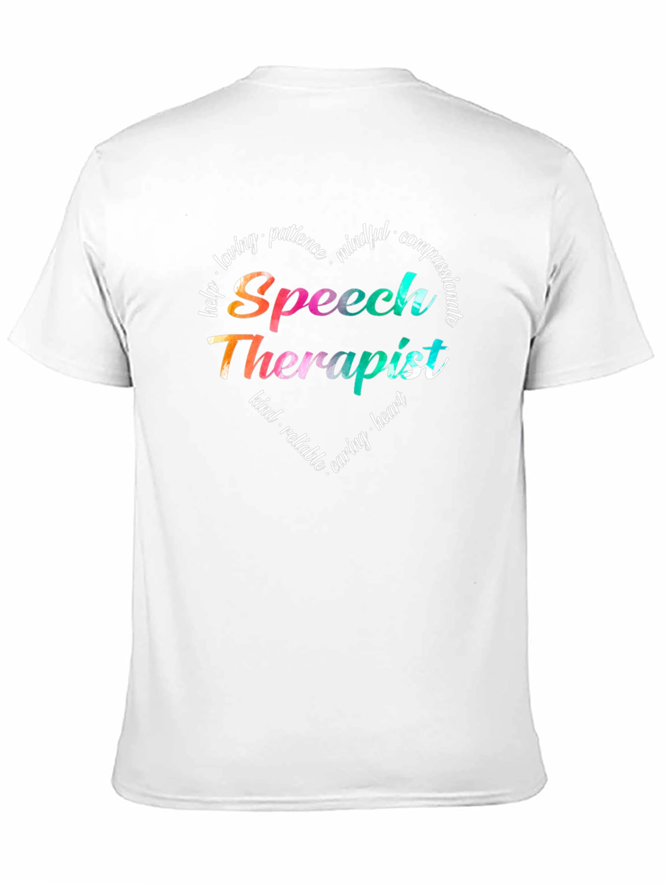 Speech Therapist Heart Tee - Caring SLP Gift
