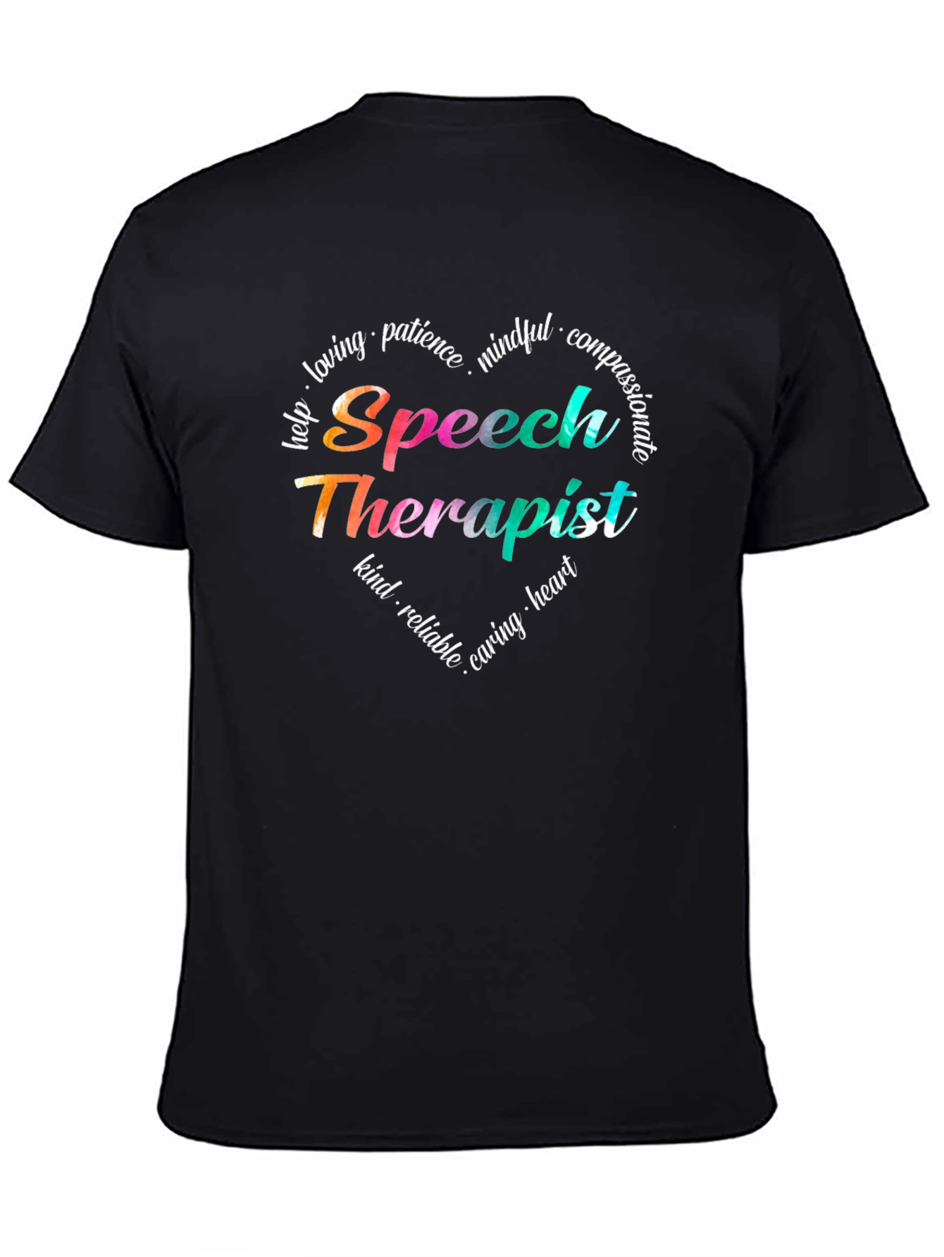 Speech Therapist Heart Tee - Caring SLP Gift